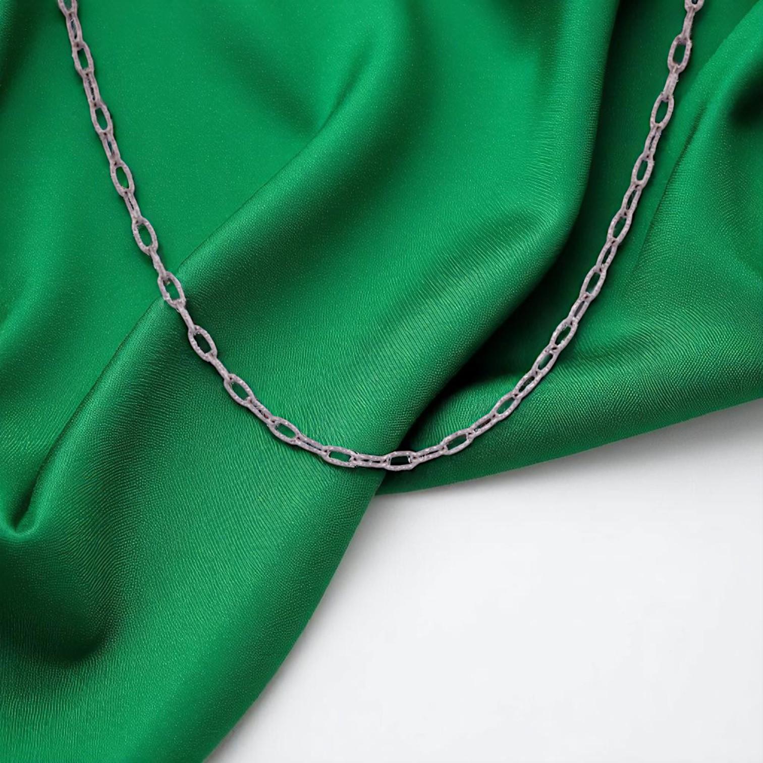 Wrenley  18k White Gold Fancy Chain – 18
