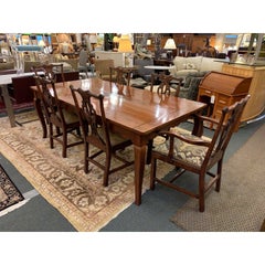 Wright Furniture Company Extension Table and Chippendale Style Chair Dining Set
