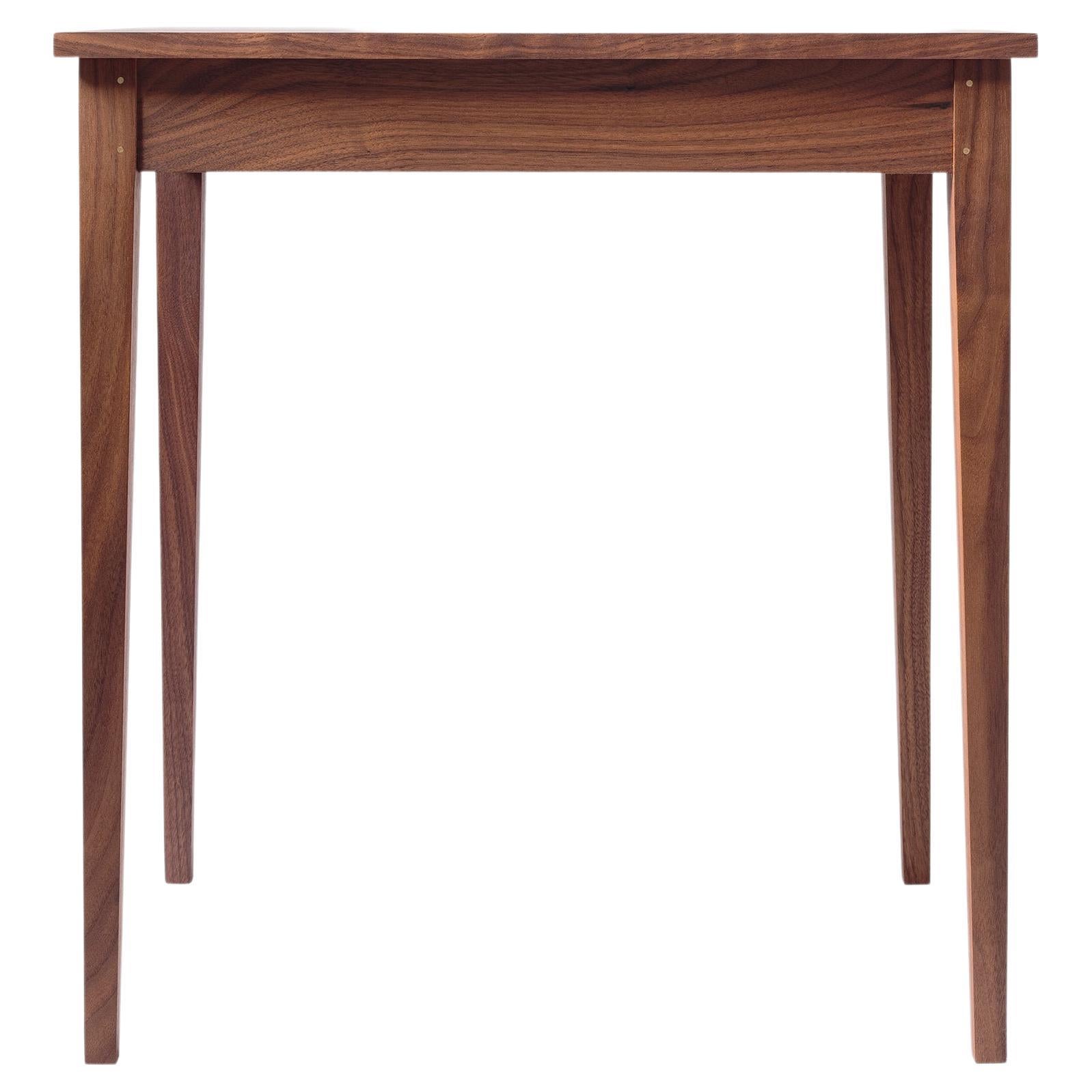 Wright Side Table, Shaker Side Table in Modern Walnut For Sale