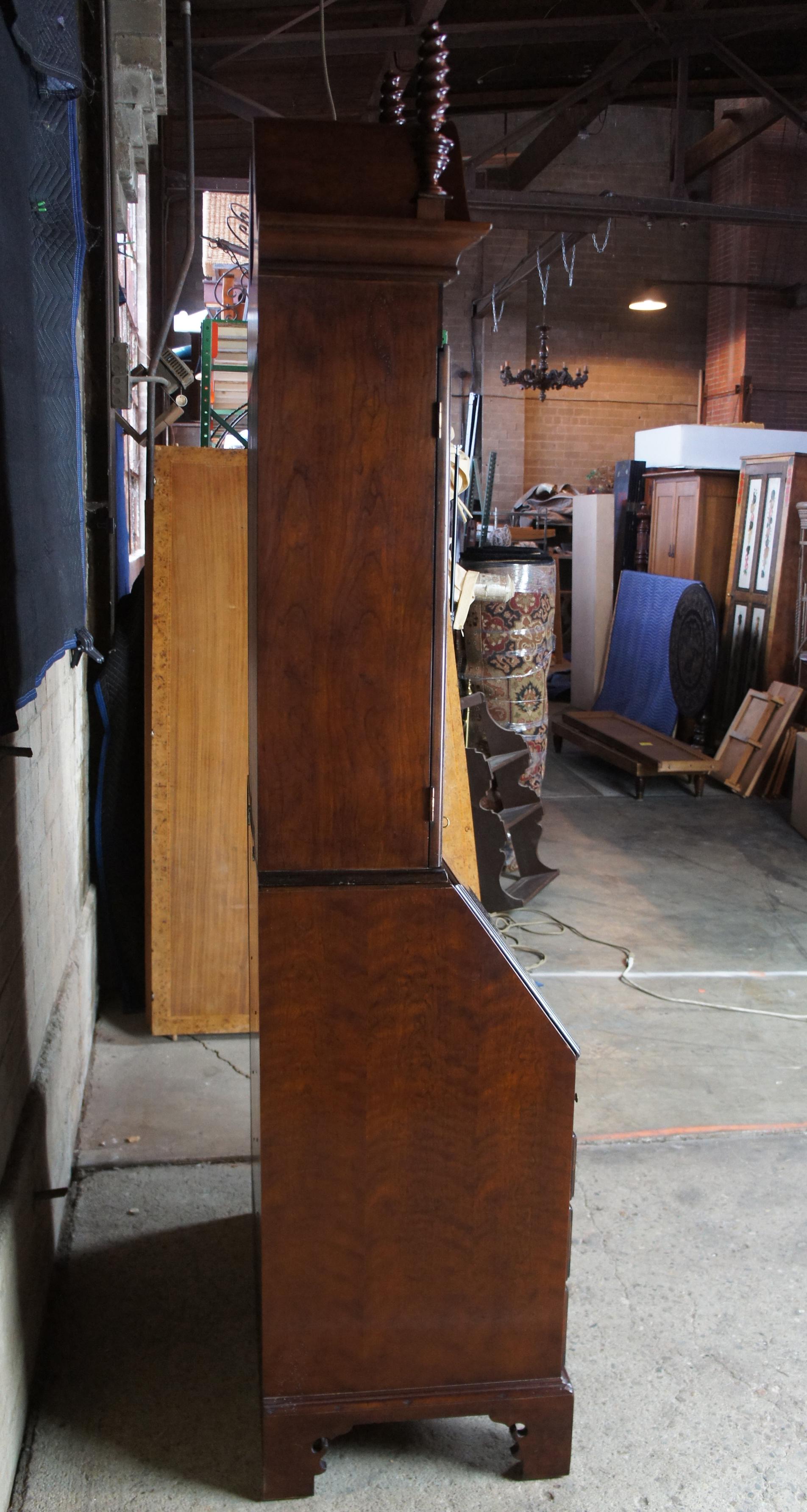 Wright Table Co. New England Style Cherry Blind Door Secretary Desk and Bookcase 4