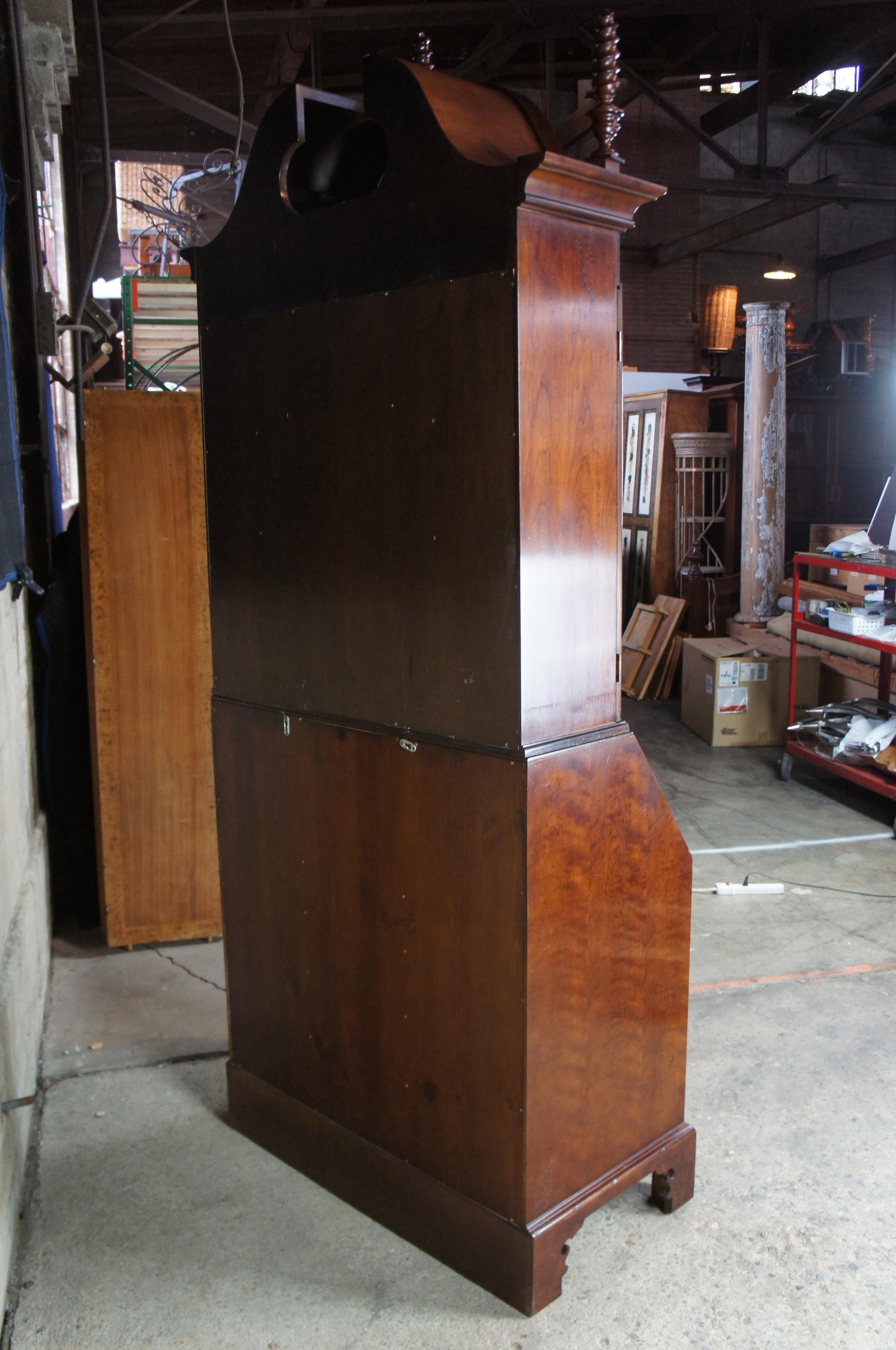 Wright Table Co. New England Style Cherry Blind Door Secretary Desk and Bookcase 5