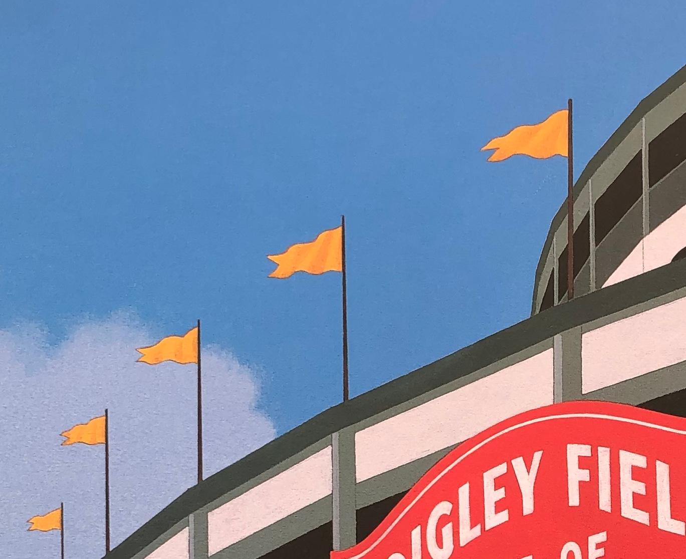 Wrigley Field, Originalgemälde von Lynn Curlee (amerikanisch) im Angebot