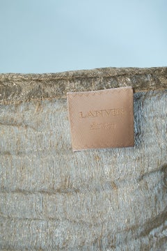 Wrinkled linen and silk lurex jacket with bow on the bust Lanvin by Alber Elbaz