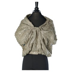 Wrinkled linen and silk lurex jacket with bow on the bust Lanvin by Alber Elbaz