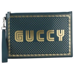 Wristlet Clutch Limited Edition Printed Leather