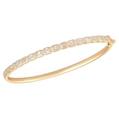 Wristwear Modern 14K (or 18k upon request) Yellow Gold Diamond Bracelet