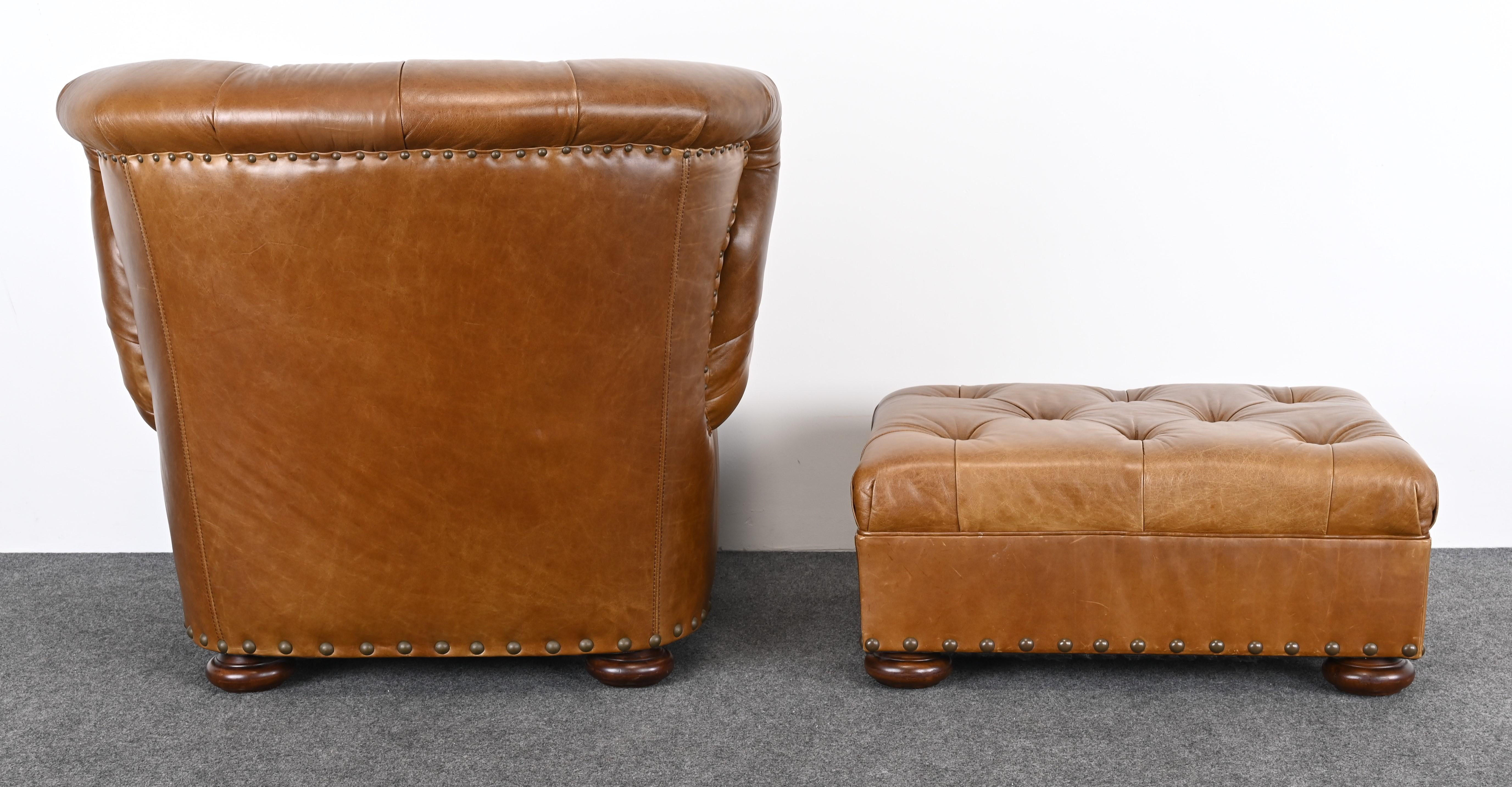 Writers Chair and Ottoman by Ralph Lauren, 20th Century 4