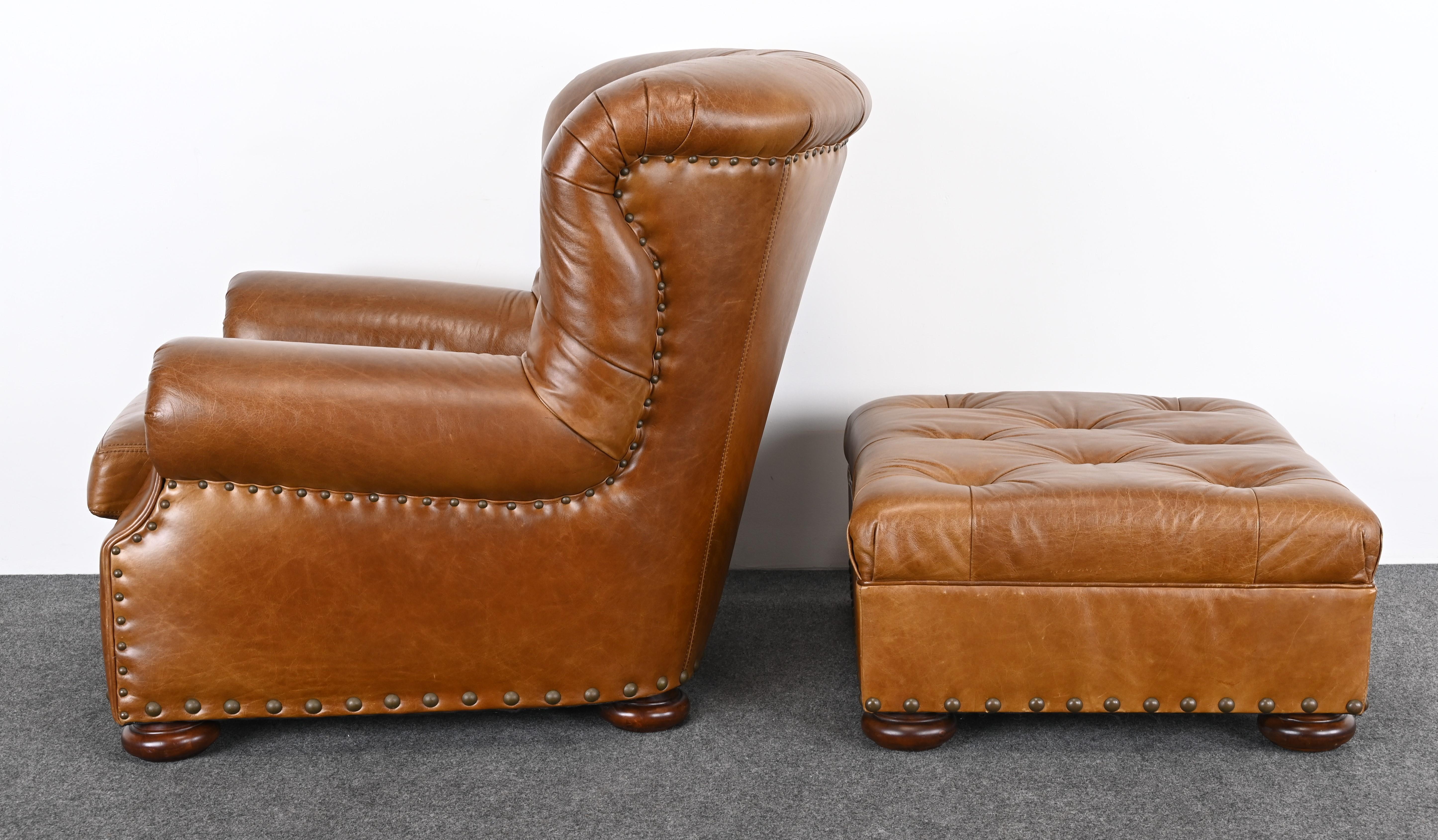 Writers Chair and Ottoman by Ralph Lauren, 20th Century 6