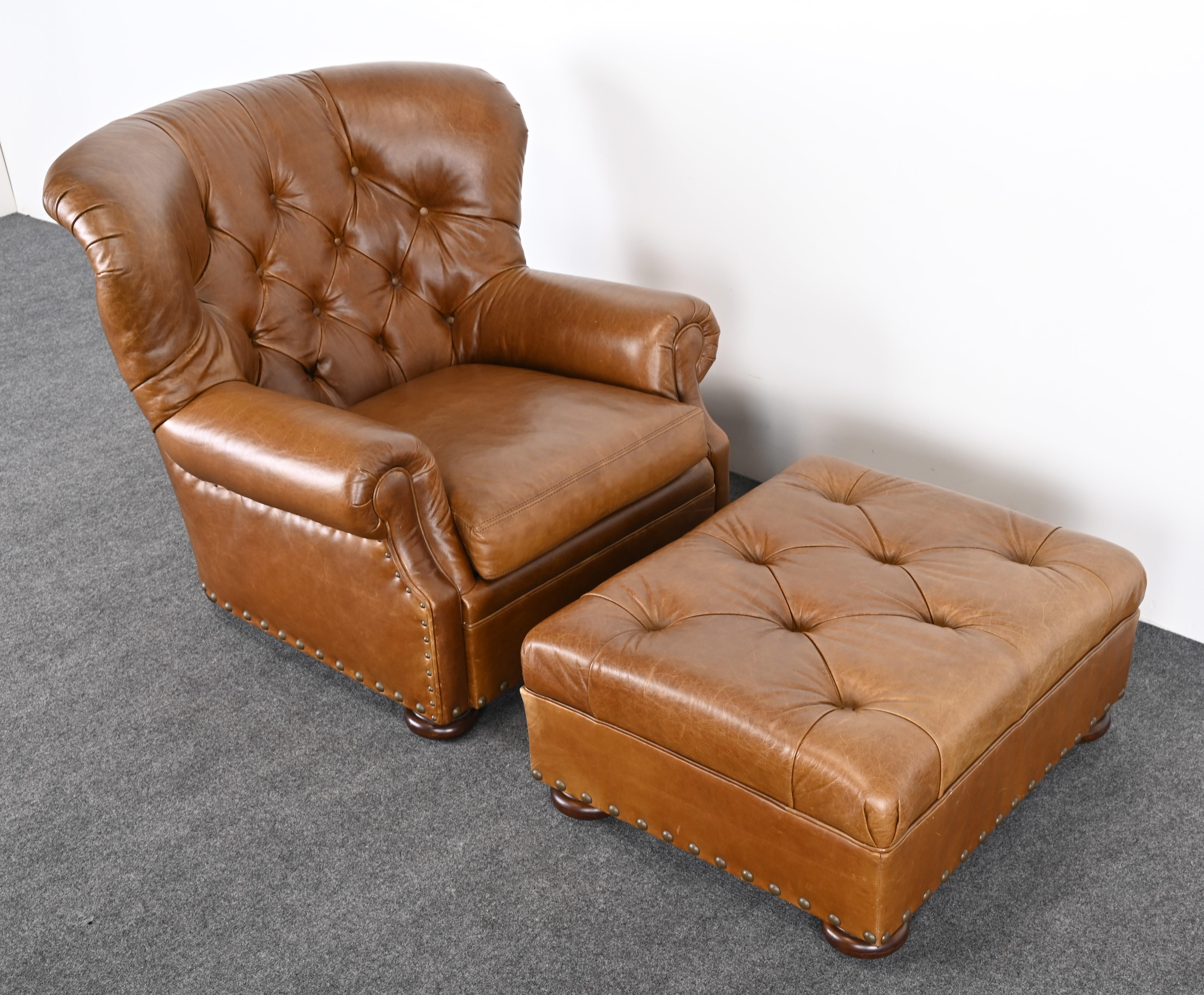 Writers Chair and Ottoman by Ralph Lauren, 20th Century 3
