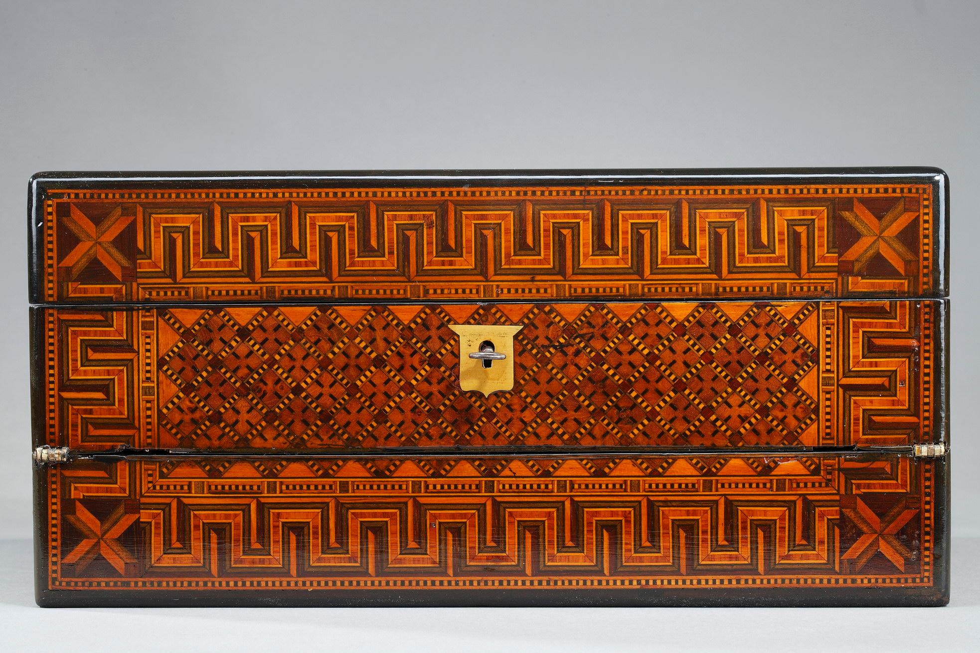 Writing Case in Marquetry, 19th Century 1