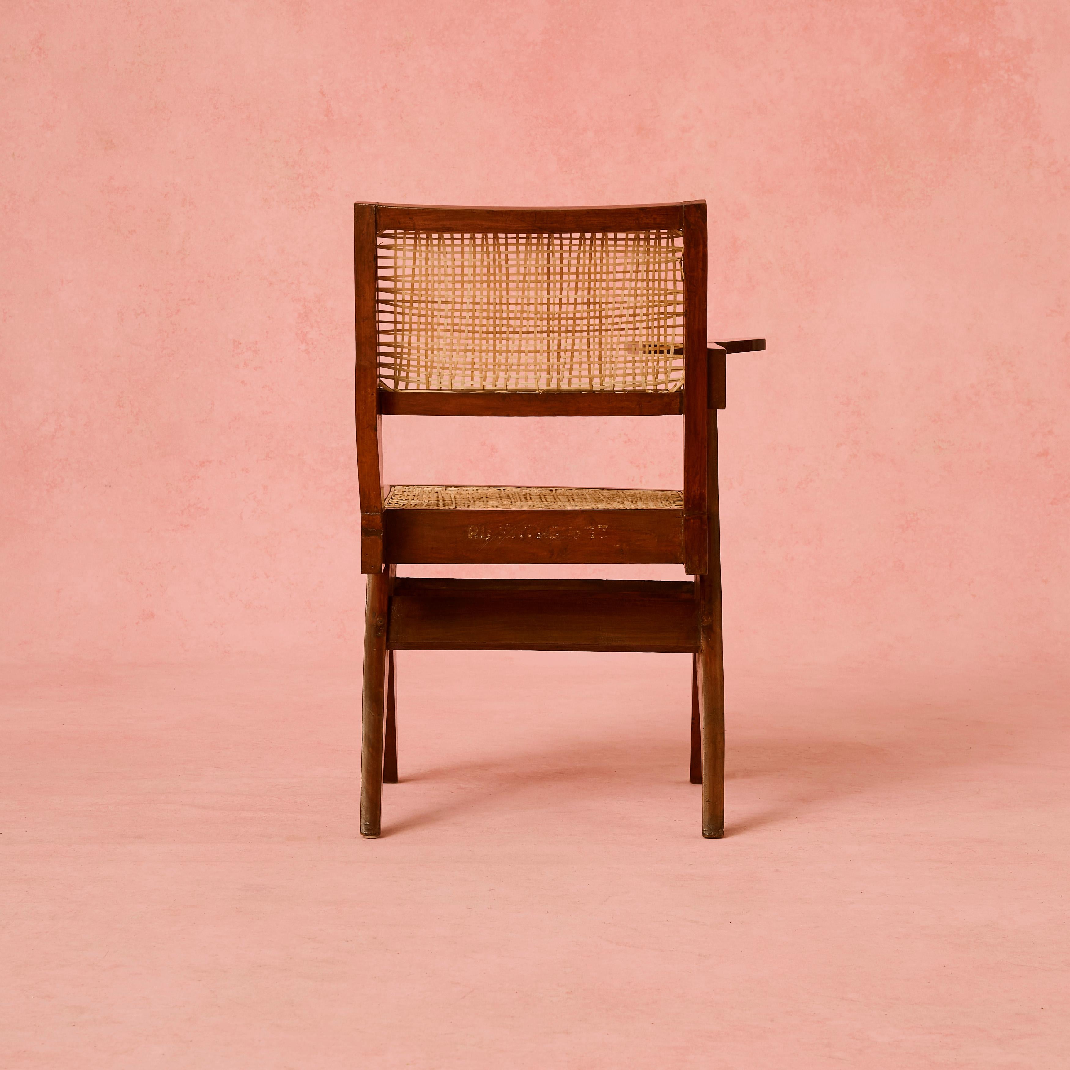 Mid-20th Century Writing Chair by Pierre Jeanneret  For Sale