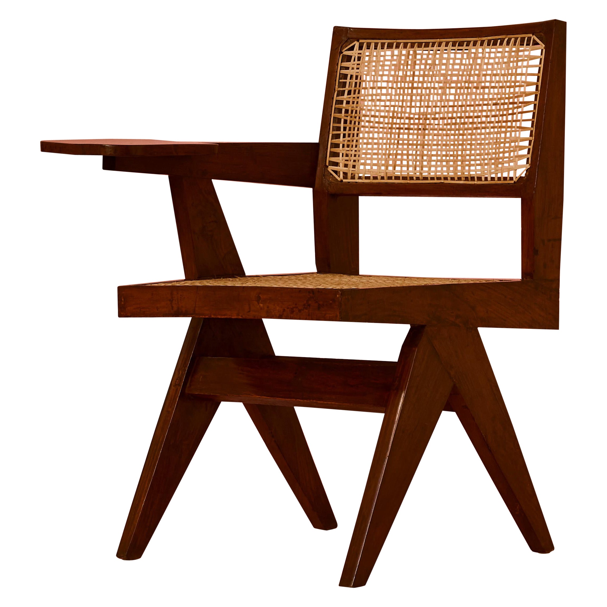 Writing Chair by Pierre Jeanneret For Sale