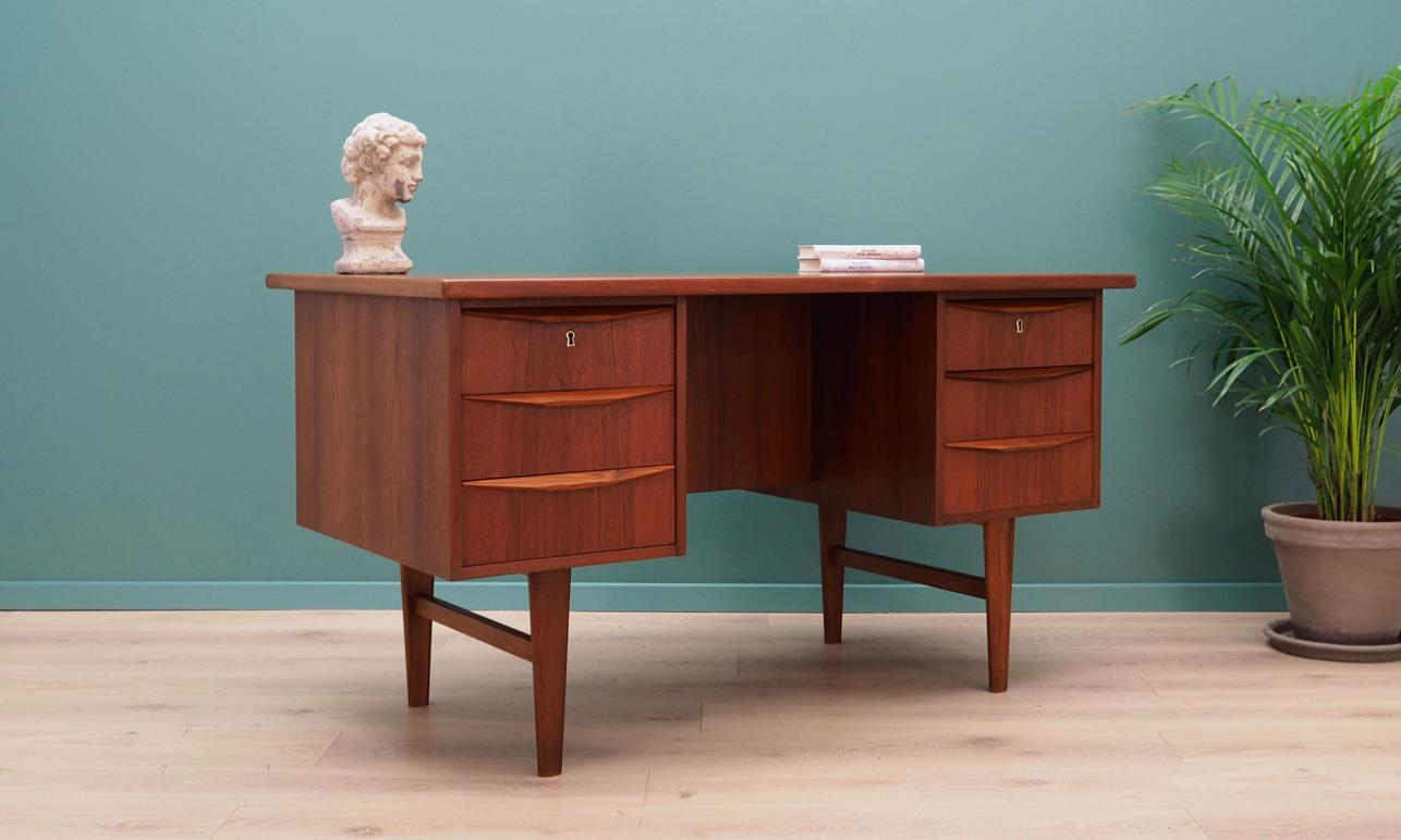 Writing Desk 1960-1970 Teak Vintage Retro (Skandinavische Moderne)