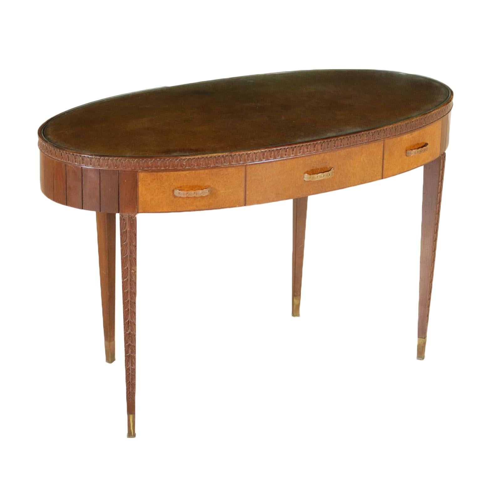 Writing Desk Attributable to Paolo Buffa Vintage Italy, 1950s-1960s