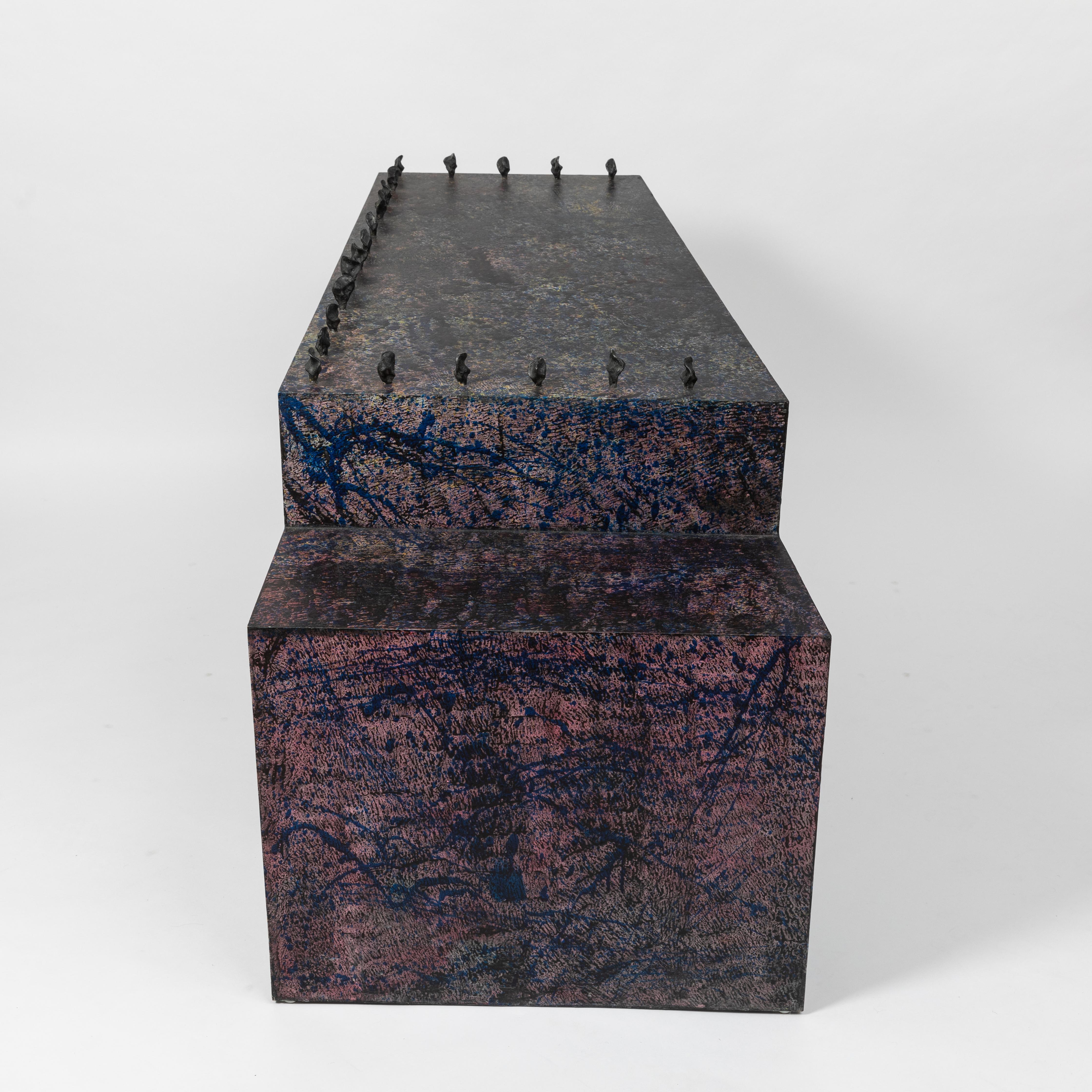 Czech Unique Postmodern Writing Desk by Bohuslav Horák for Anthologie Quartett, 1990 For Sale