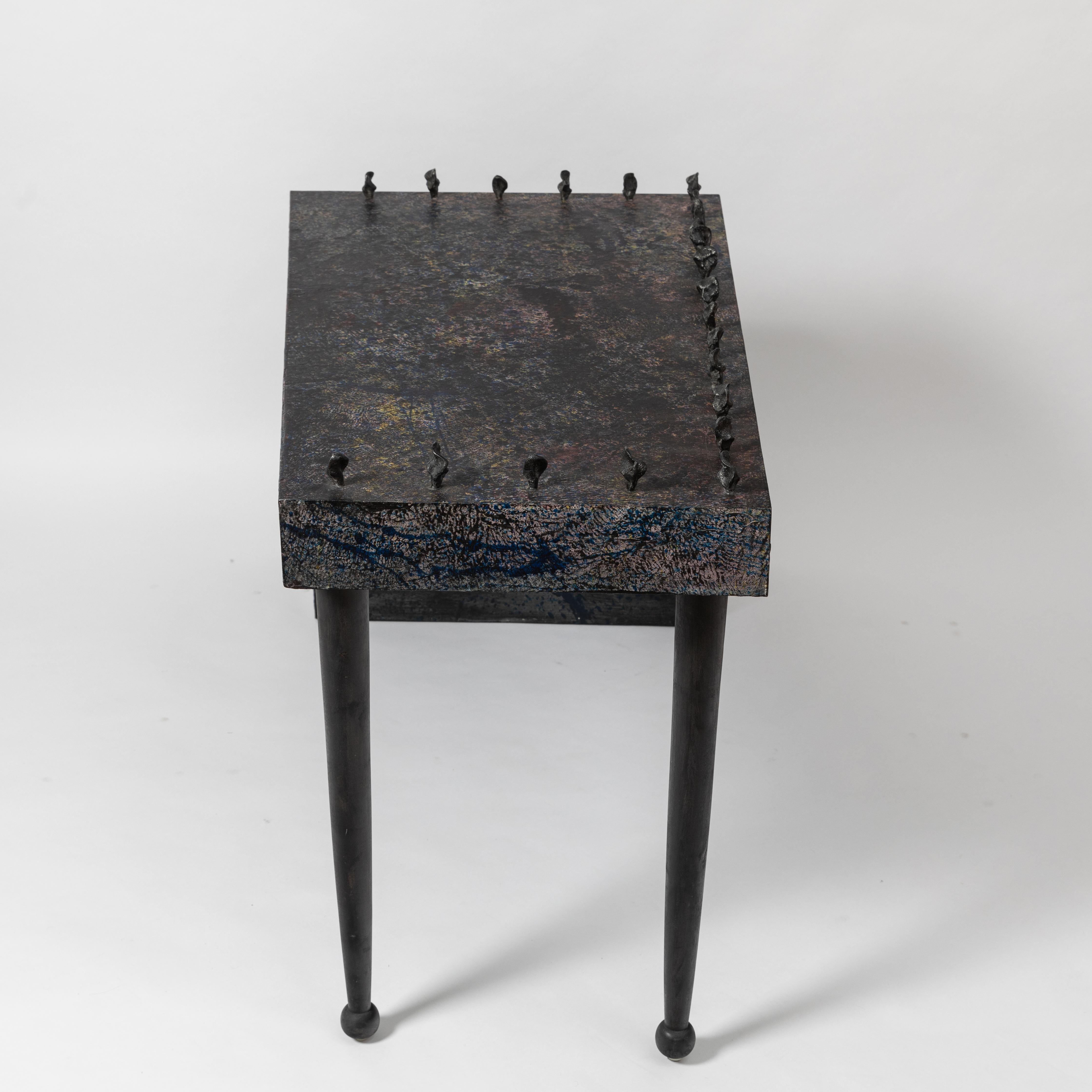 Laminated Unique Postmodern Writing Desk by Bohuslav Horák for Anthologie Quartett, 1990 For Sale
