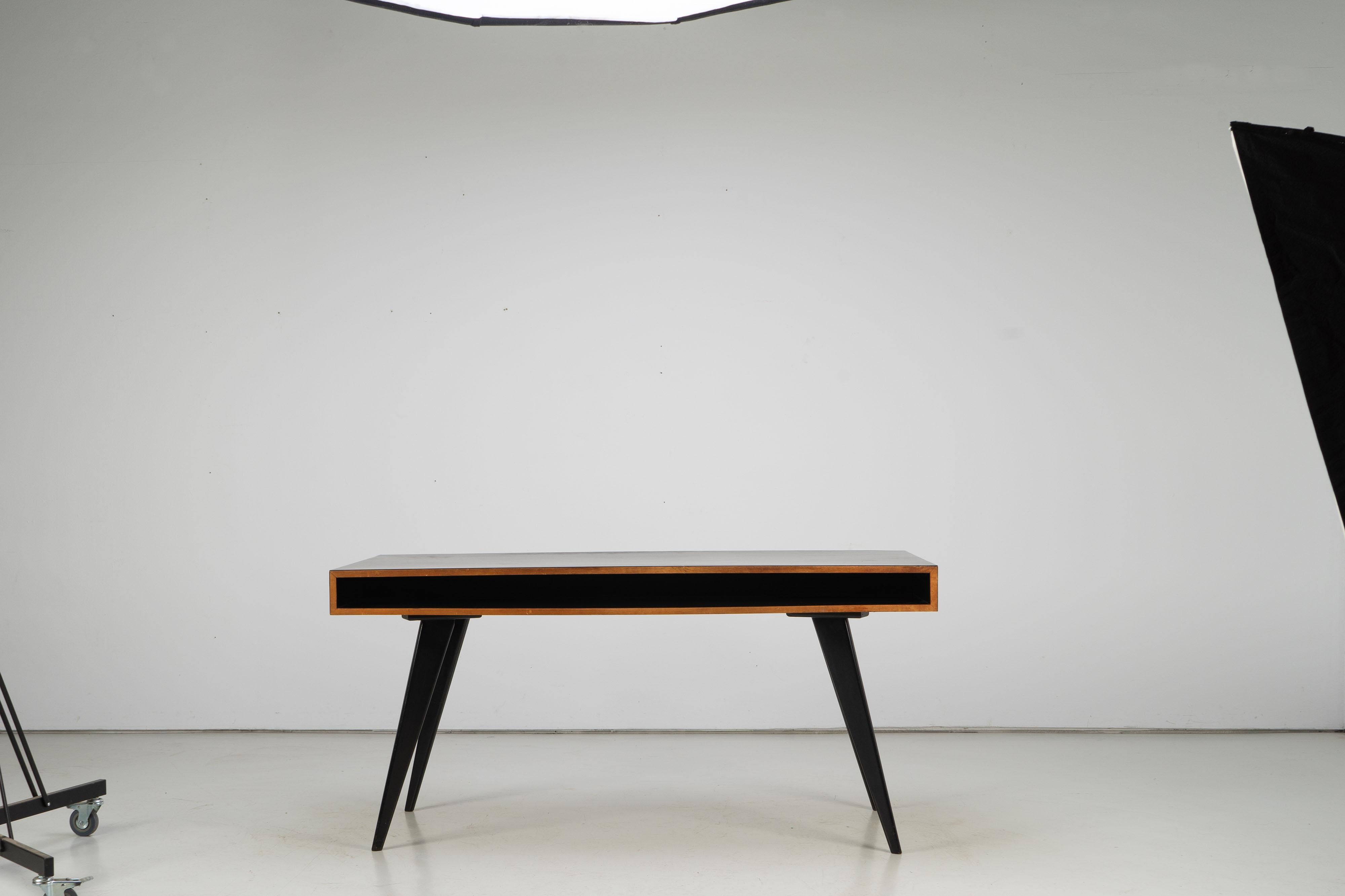 Writing Desk by Hans Bellmann for Domus Raumkunst, with Black Formica, 1950s 5