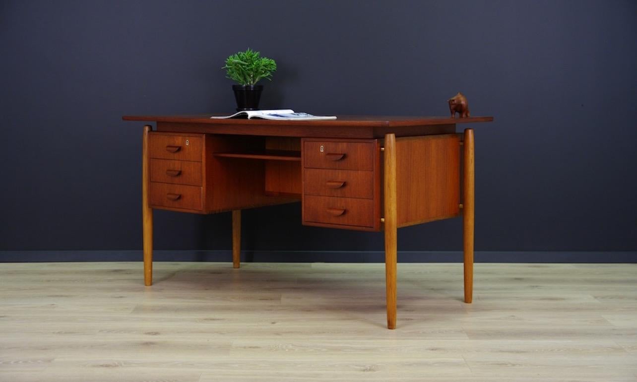 Scandinavian Writing Desk Danish Design Classic Teak Vintage