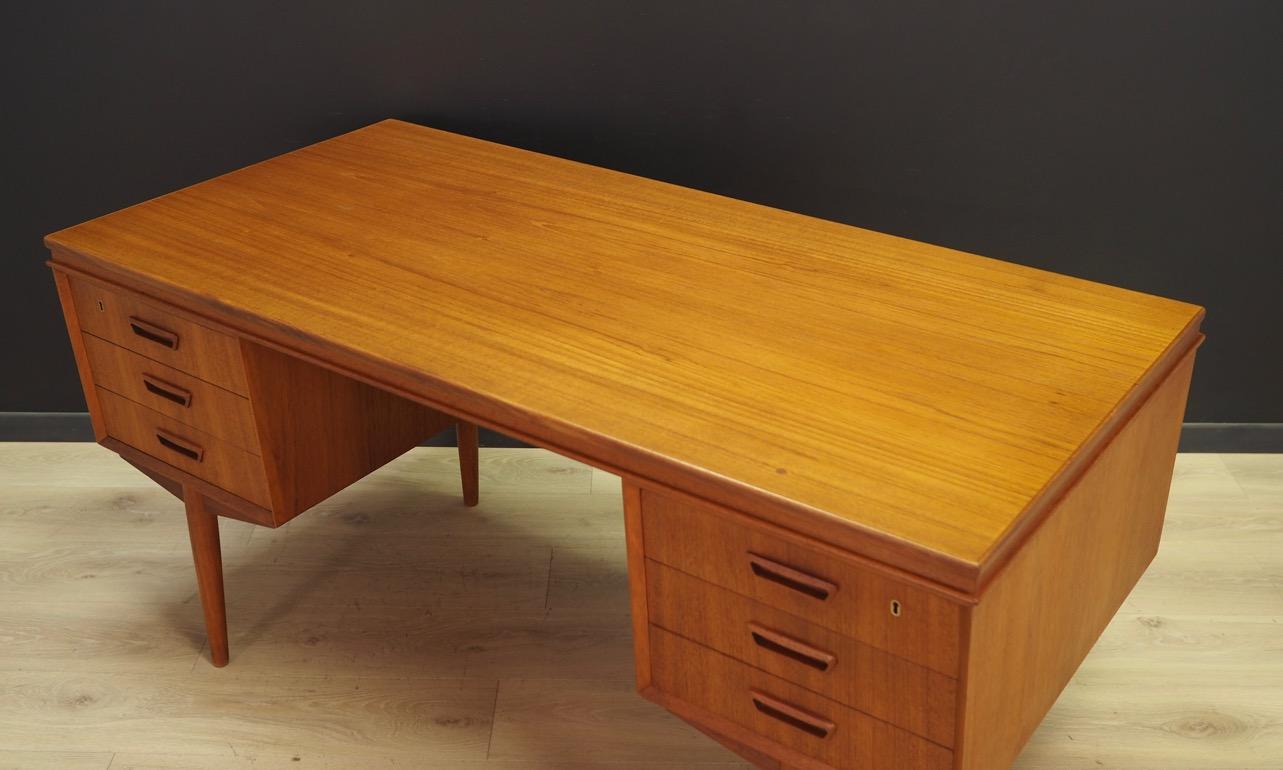 Woodwork Writing Desk Danish Design Retro Teak Vintage
