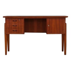 Writing Desk Danish Design Retro Teak Vintage