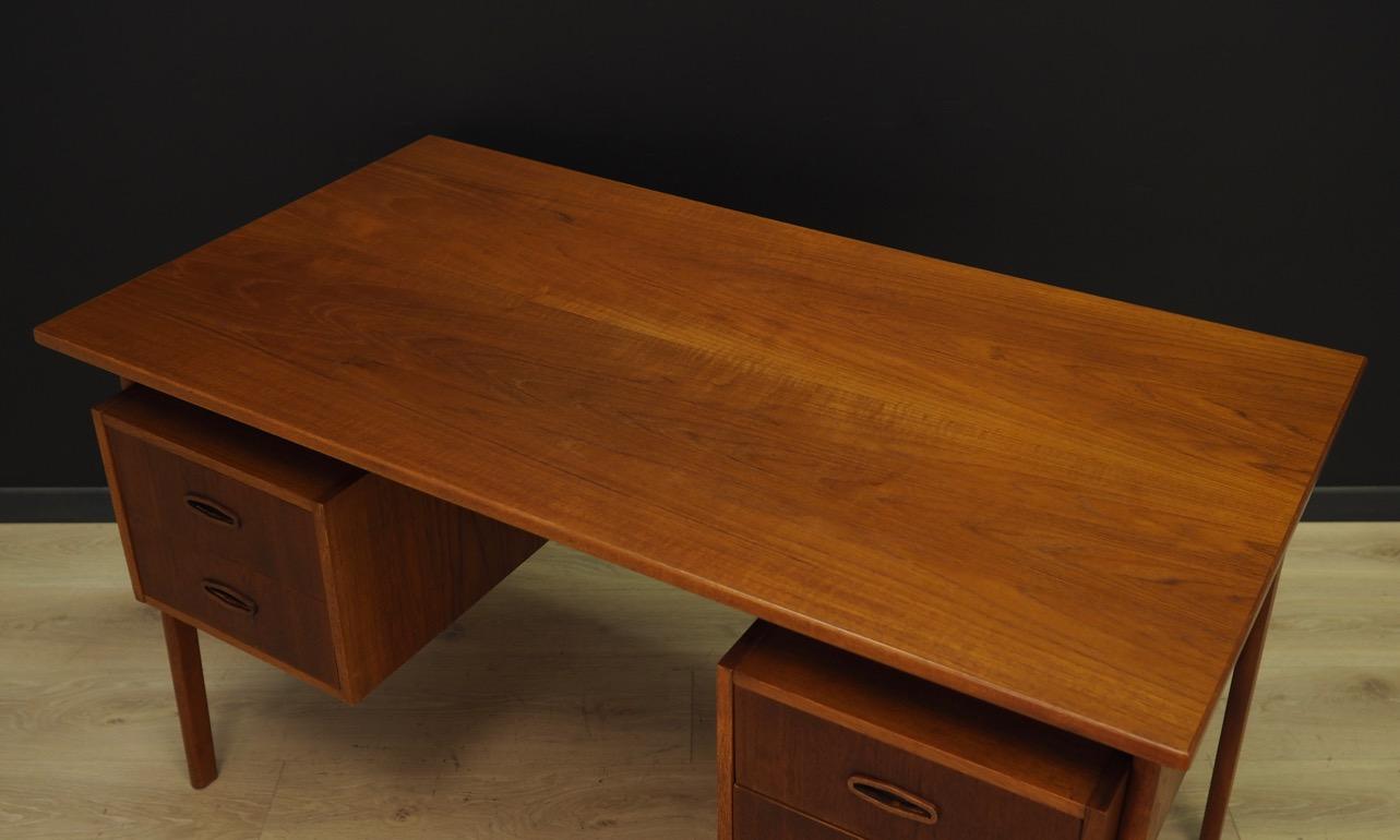 Veneer Writing Desk Danish Design Vintage, 1960-1970