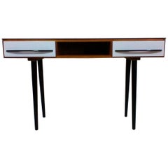 Writing Desk Designed by Architect M. Požár, Retro Style Brusel 1960s