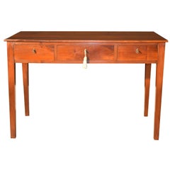 Antique Writing Desk in Italian Walnut at Tre Cassetti 1820 Restored