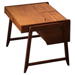 Vintage Clausen & Maerus for Eden Rotterdam Writing Desk in Teak Wood, Norway, 1960's