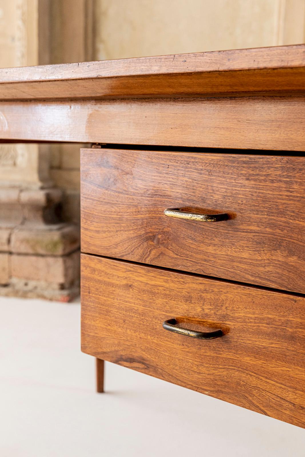 Wood Writing Desk Inspired to Ico Parisi