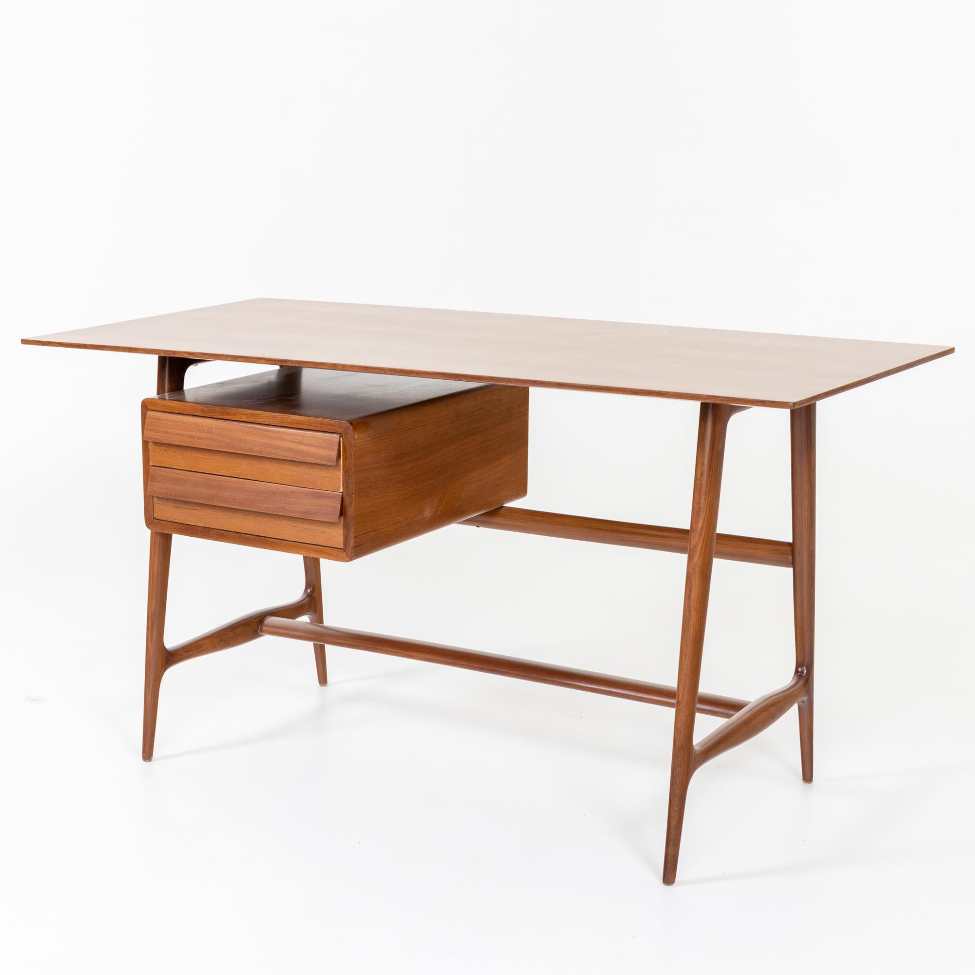 small writing desk with drawers