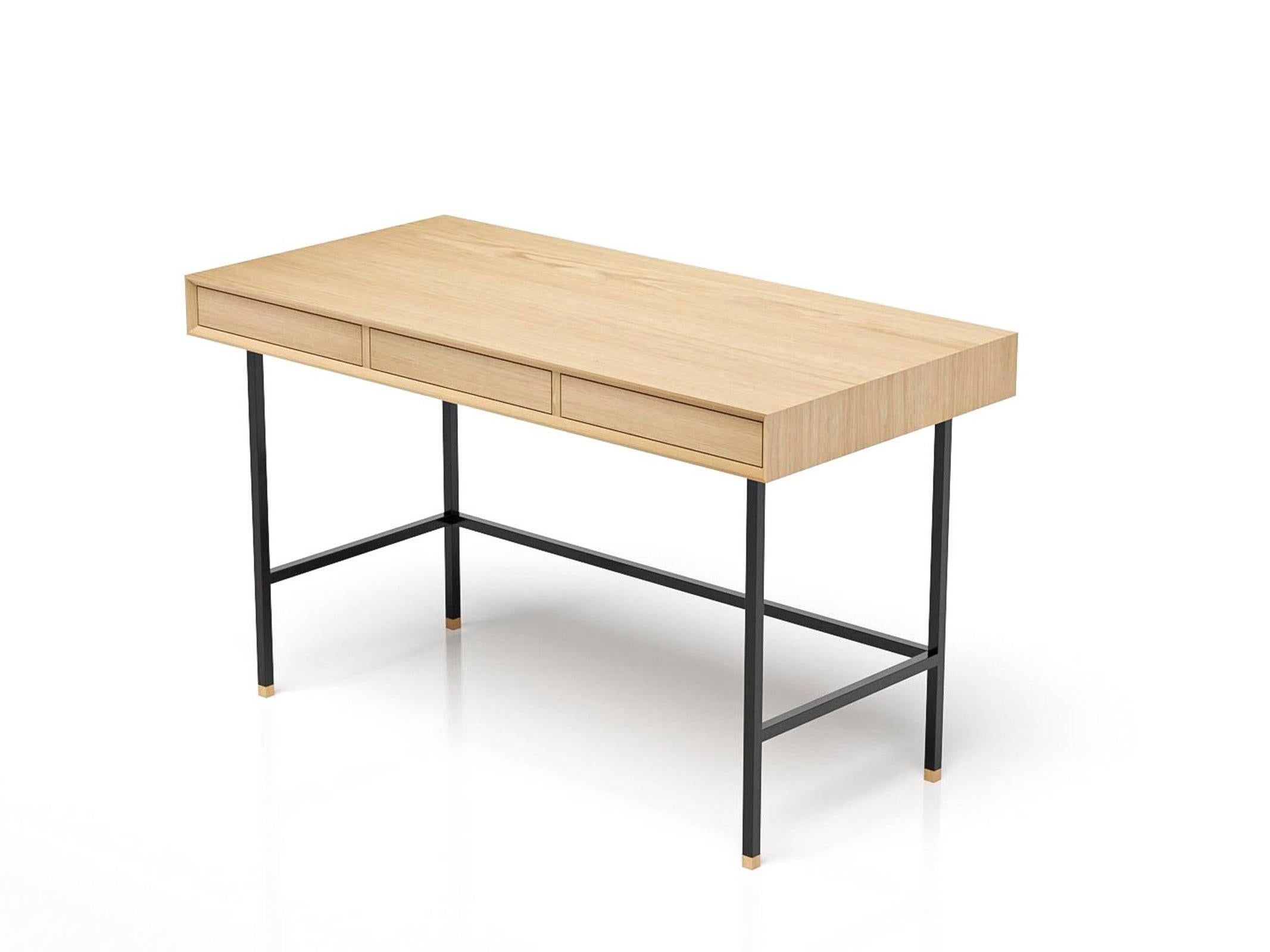 Oak writing desk model Roman Medium For Sale
