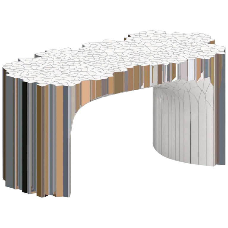 Writing Desk My Collection By Michael Young Polished Stainless