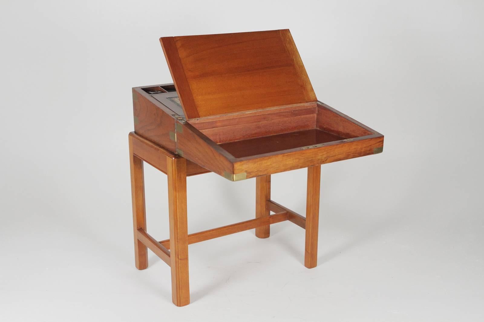 Writing Desk on Stand Stamped RE Johnson 1