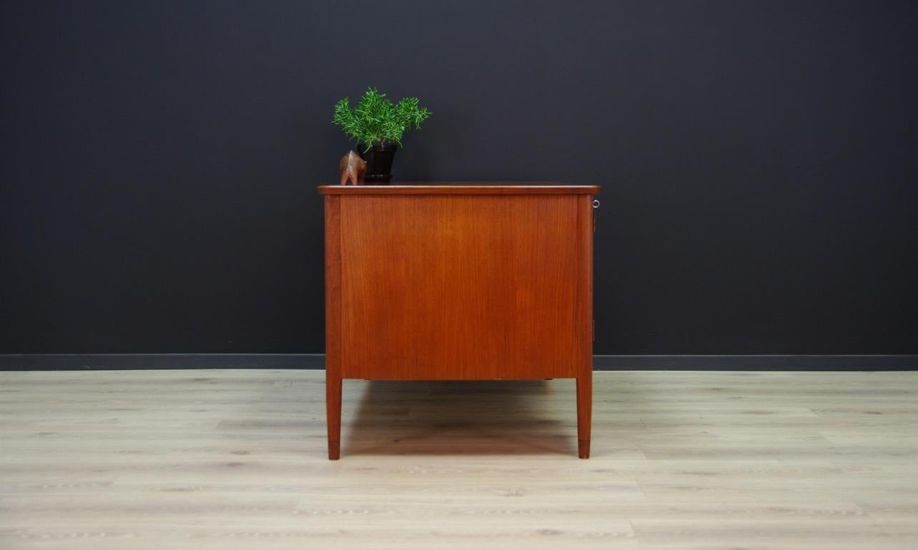 Late 20th Century Writing Desk Vintage Teak Danish Design Classic