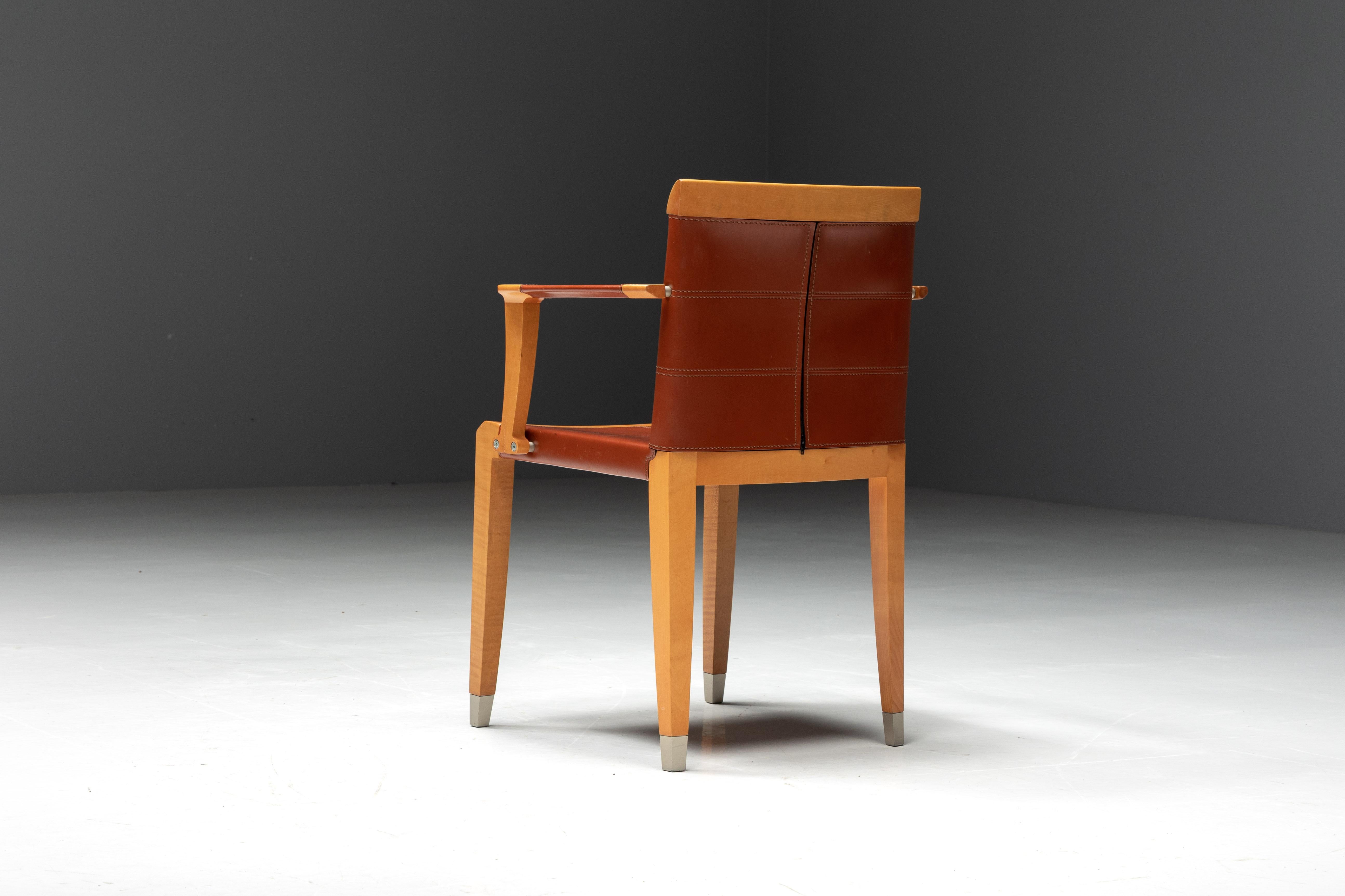 Writing Desk with Chair by Chi Wing Lo for Giorgetti, Italy, 1990s For Sale 5