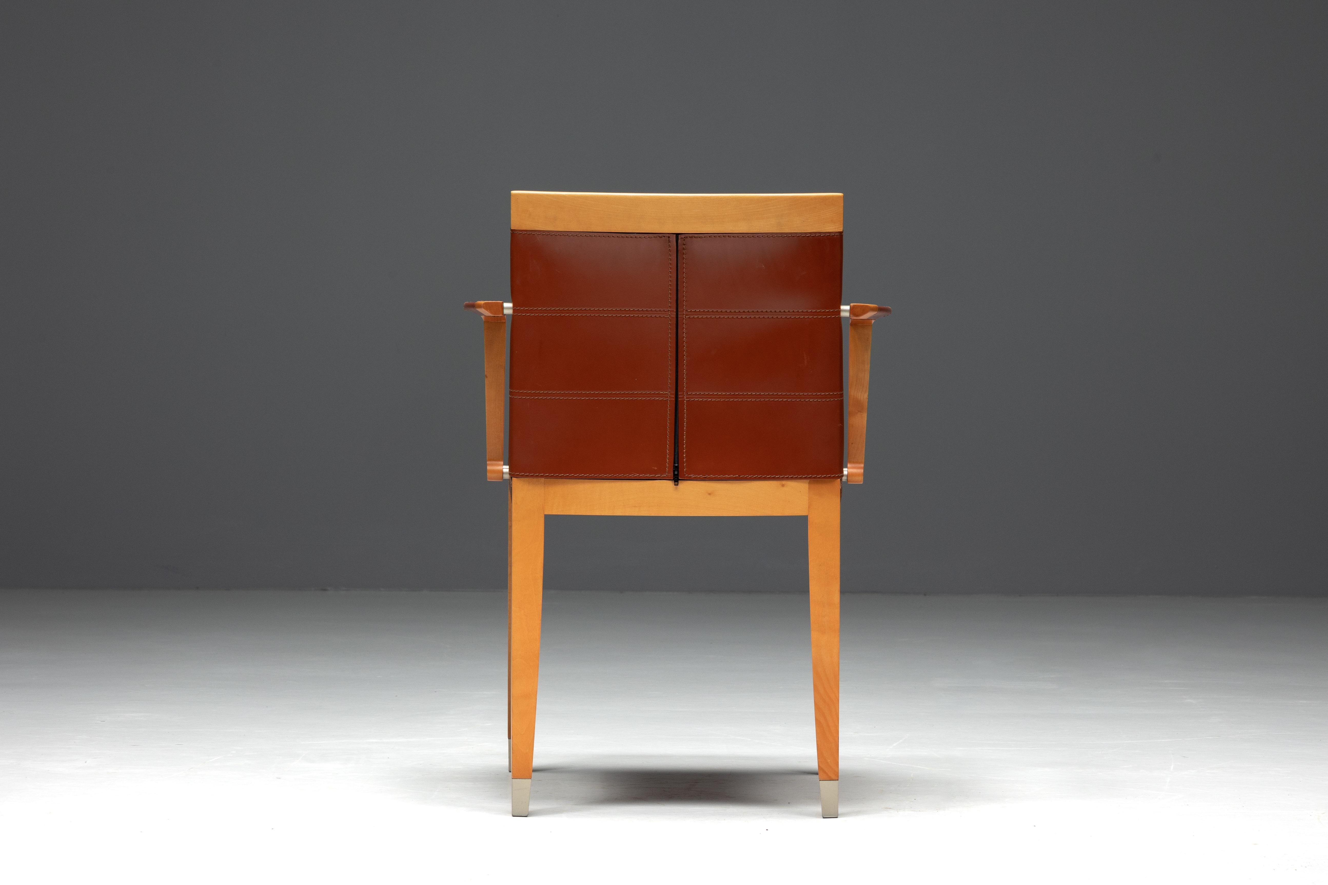 Writing Desk with Chair by Chi Wing Lo for Giorgetti, Italy, 1990s For Sale 9