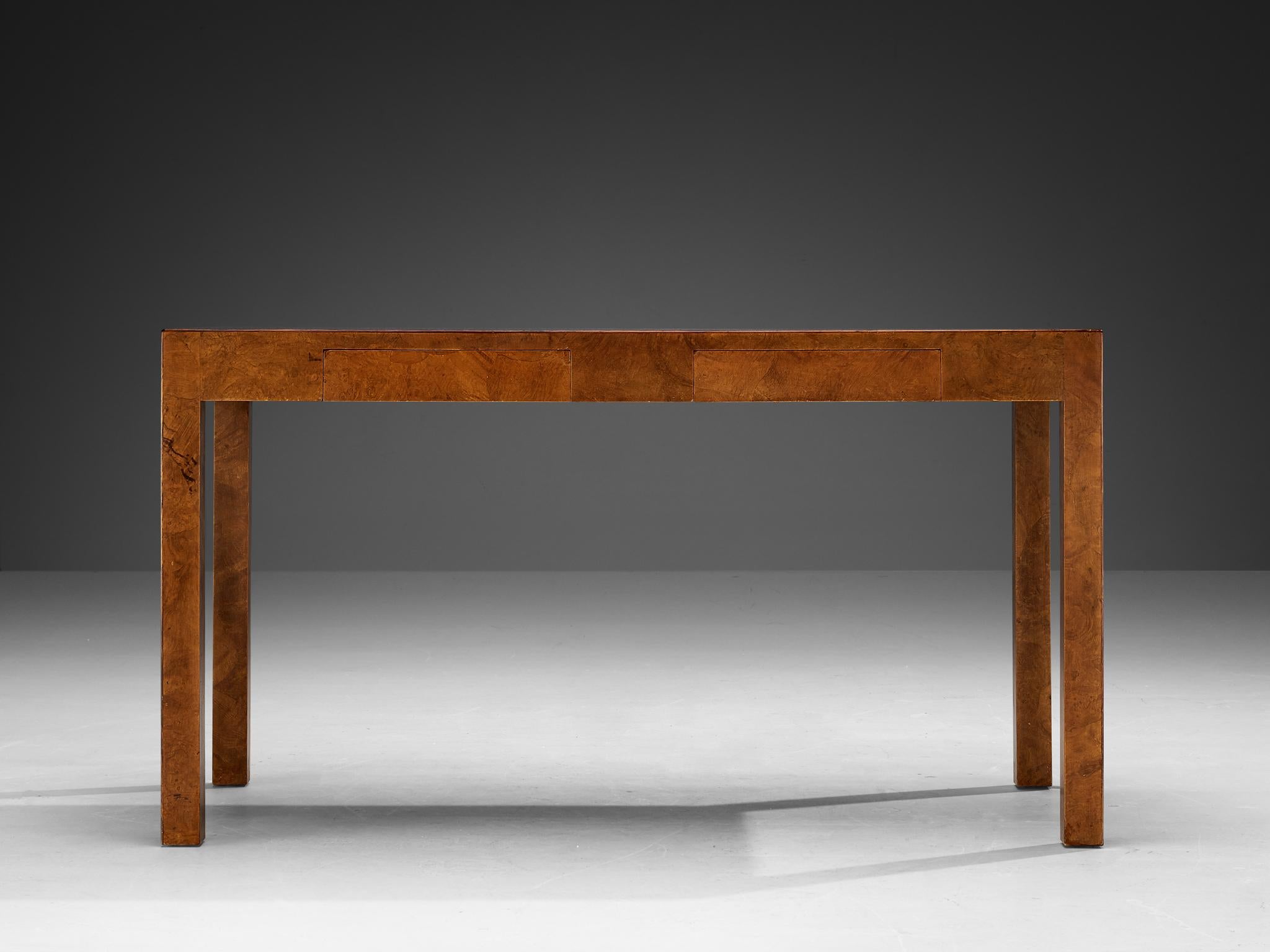 Writing Desk with Marquetry Top in Walnut 3
