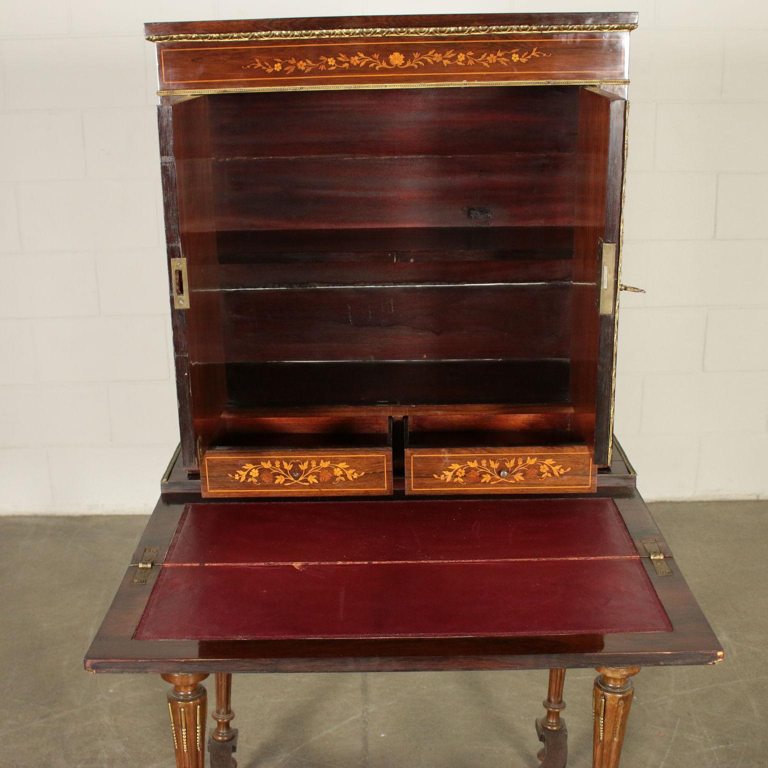 French Writing Desk with Upper Case Napoleon III, 19th Century