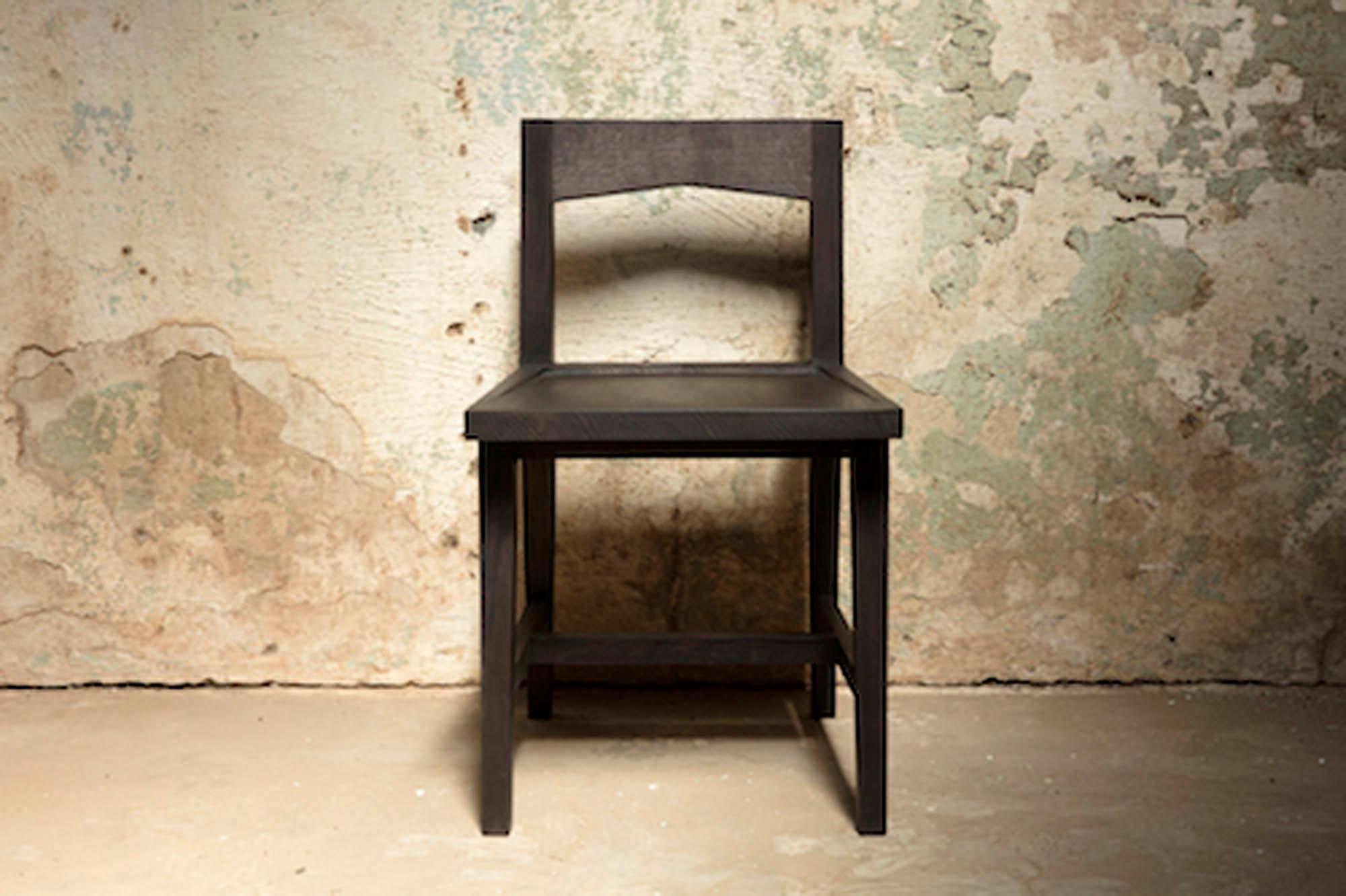 Writing or Computer Desk and Chair in Blackened Oakwood by Alabama Sawyer 7
