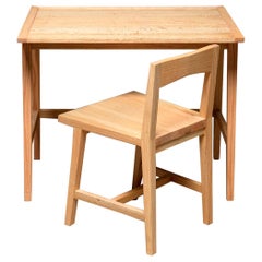 Writing or Computer Desk and Chair in Natural Oakwood by Alabama Sawyer