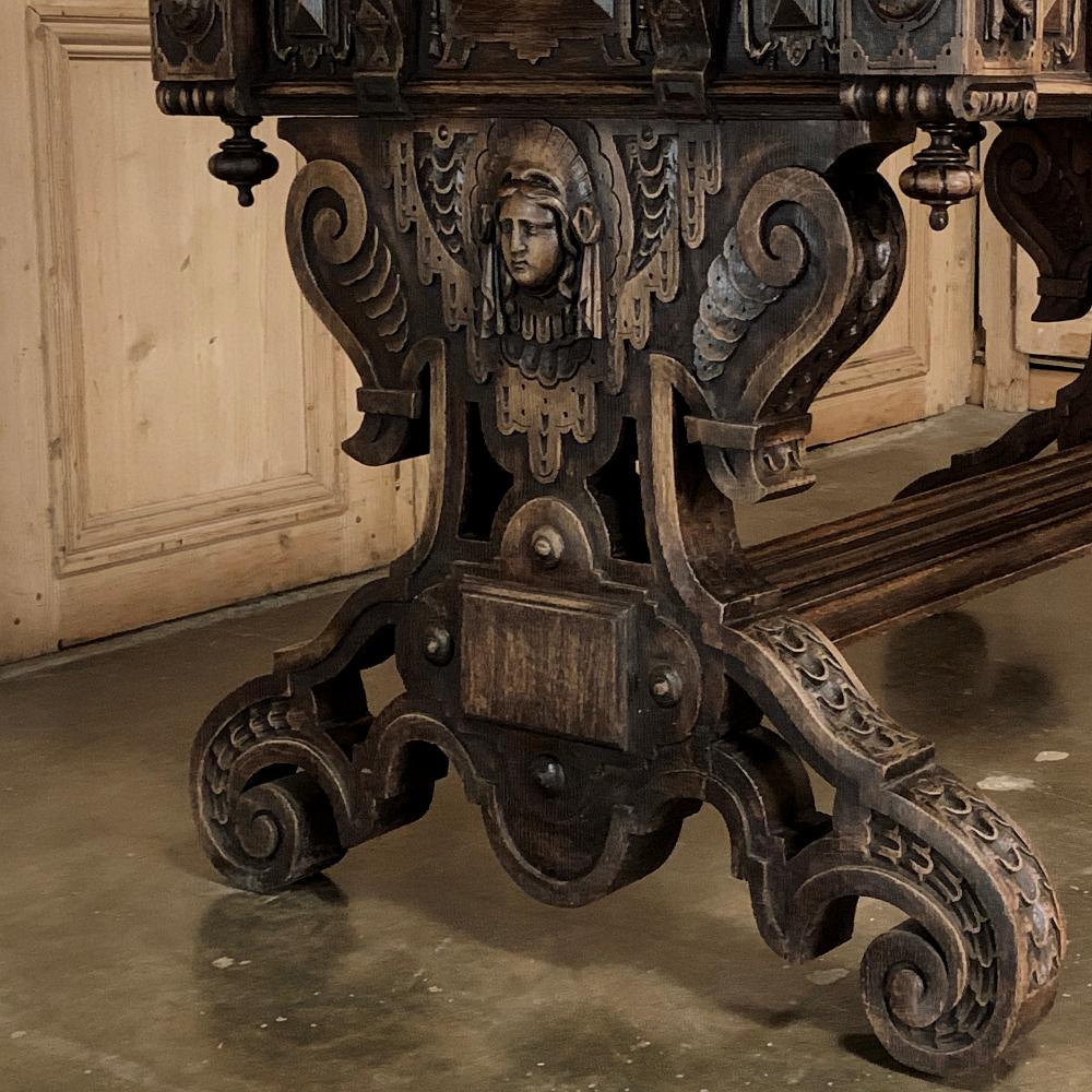 Mid-19th Century Writing Table, 19th Century French Renaissance