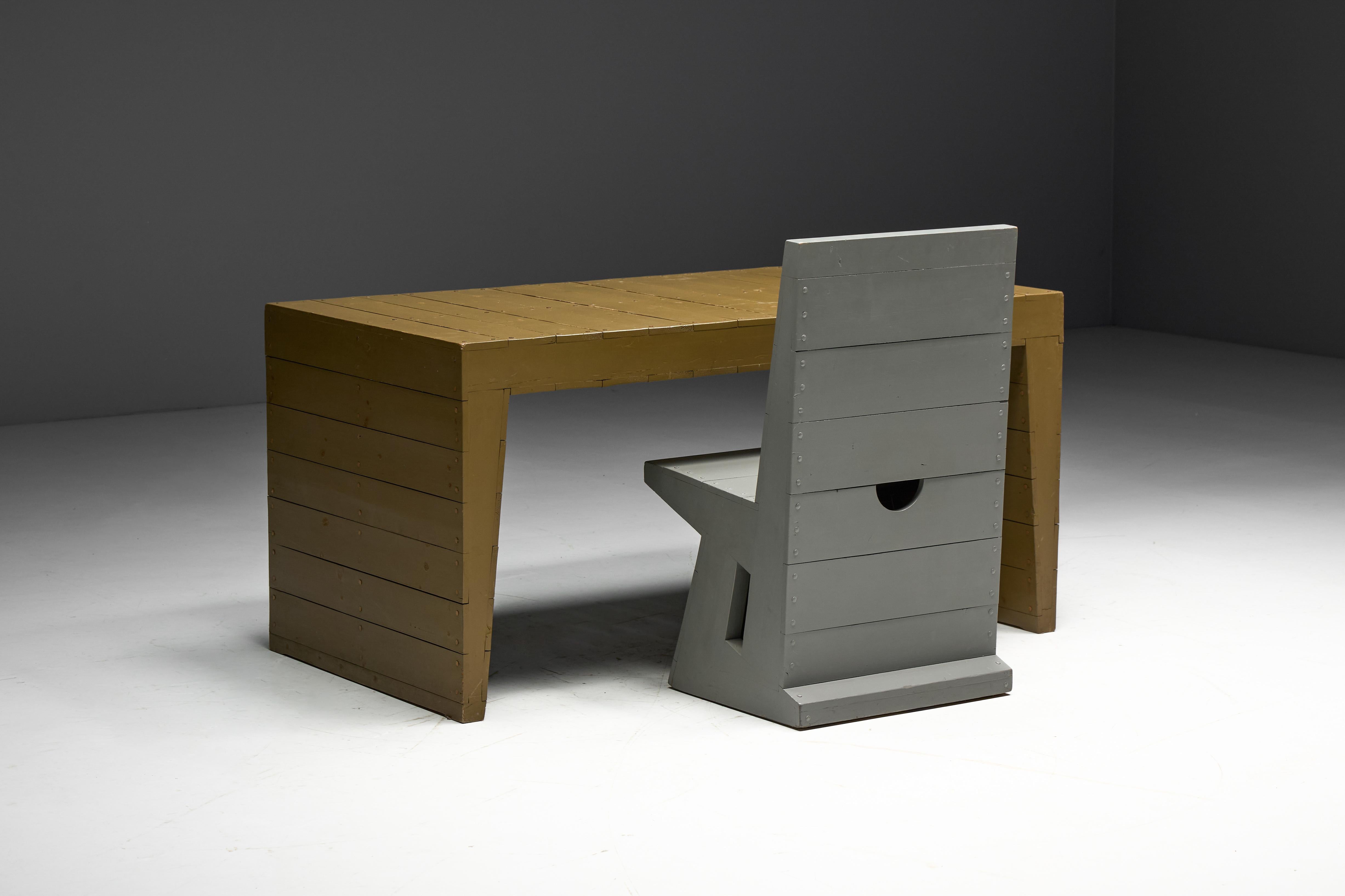 Writing Table by Nico van der Laan, Netherlands, 1960s For Sale 6