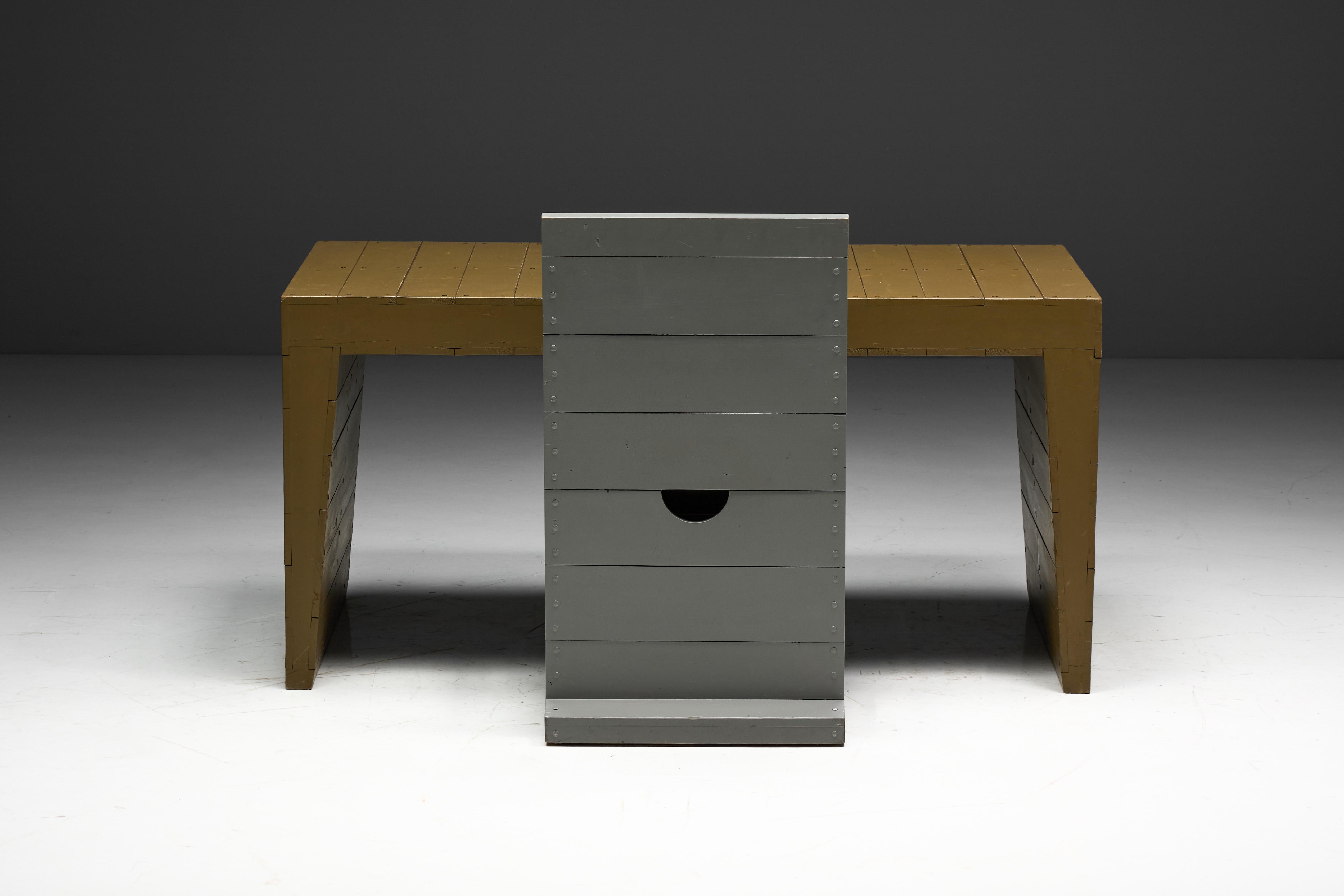 Writing Table by Nico van der Laan, Netherlands, 1960s For Sale 8