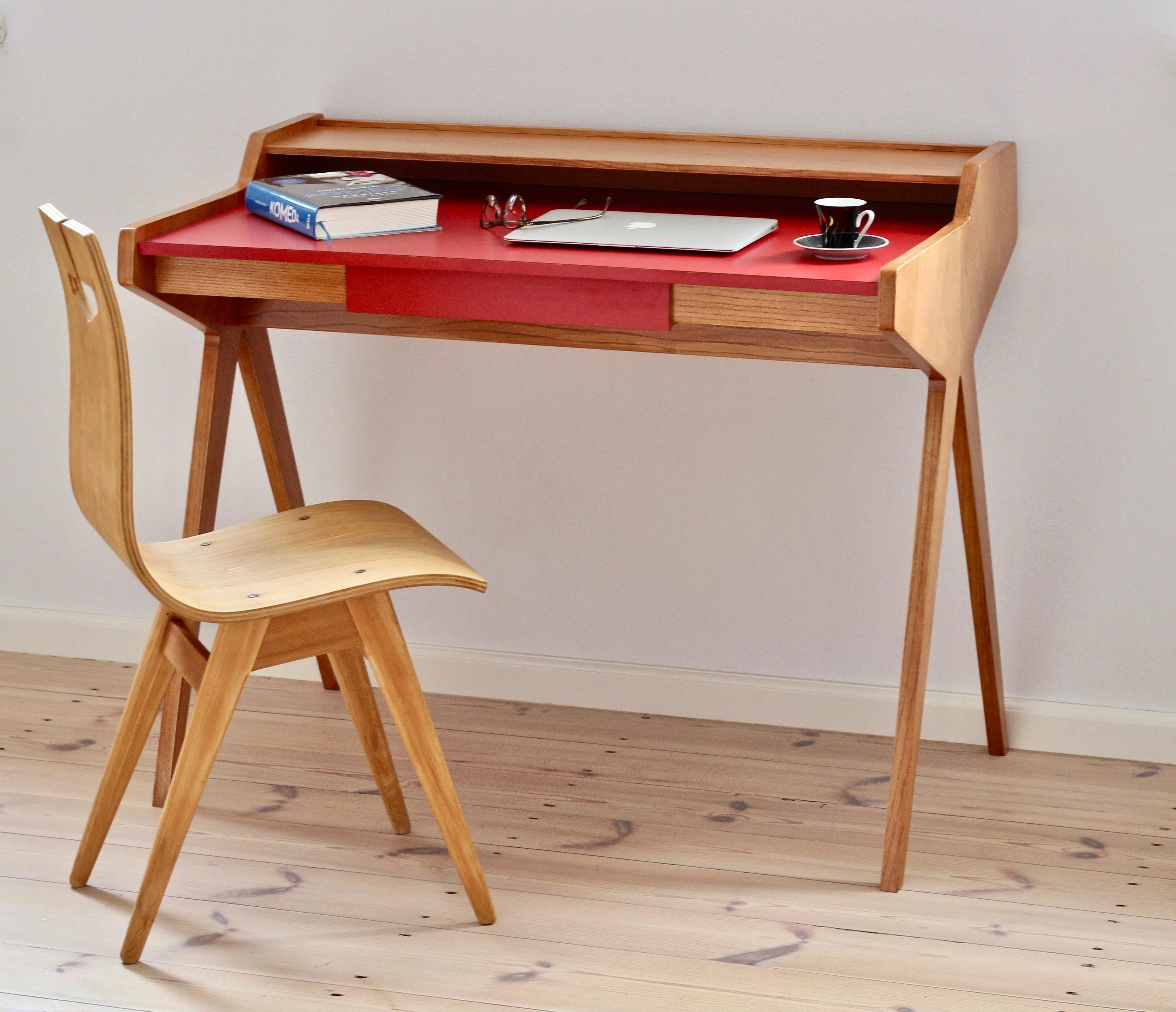 Writing Table, Desk by Helmut Magg for WK Möbel, Midcentury, 1950s 5