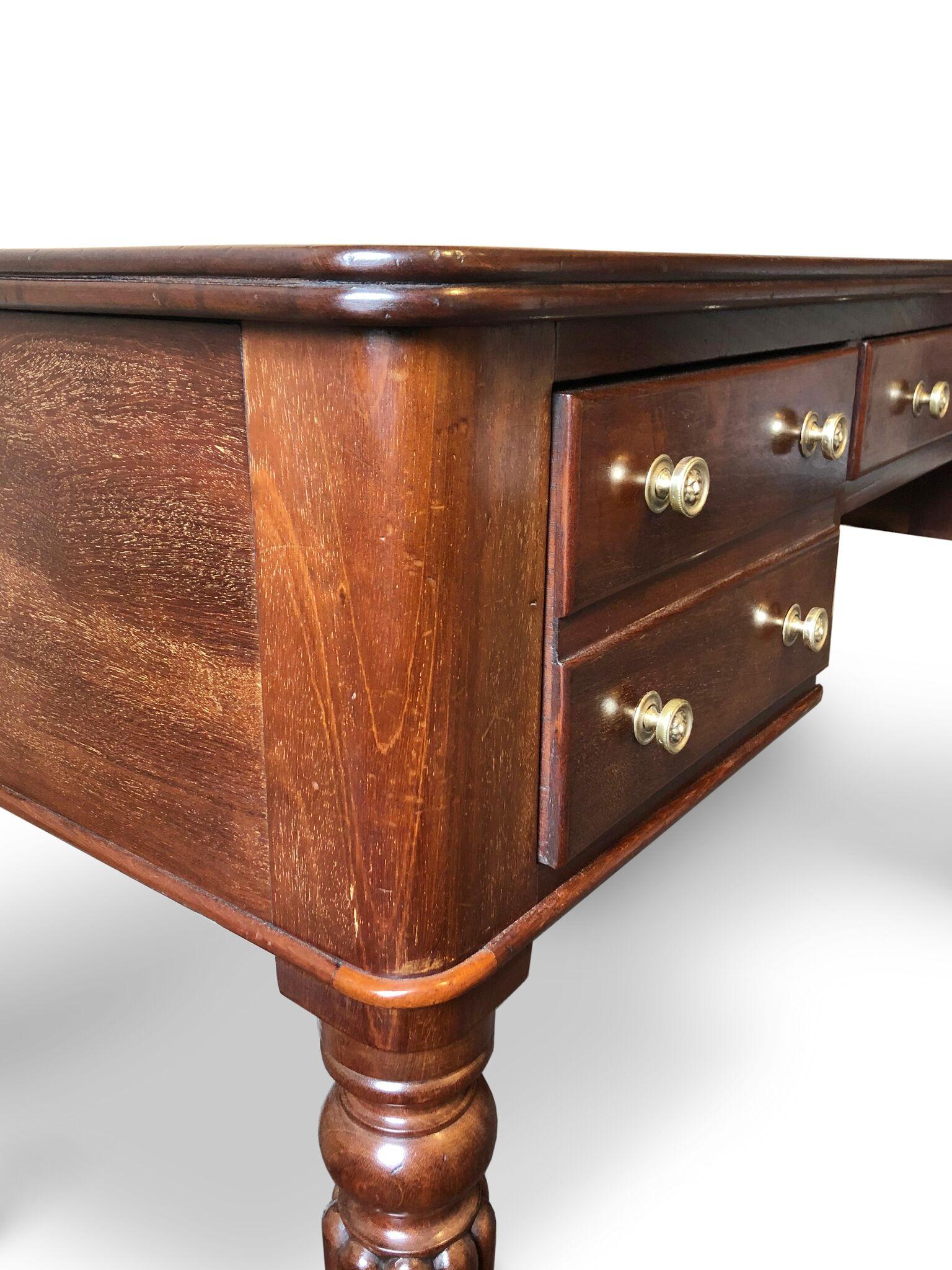 George IV Writing Table/Desk Gillows Style For Sale