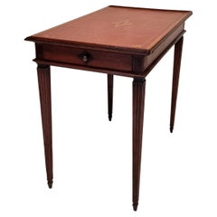 Writing Table Louis XVI Period - Solid Oak - 18th