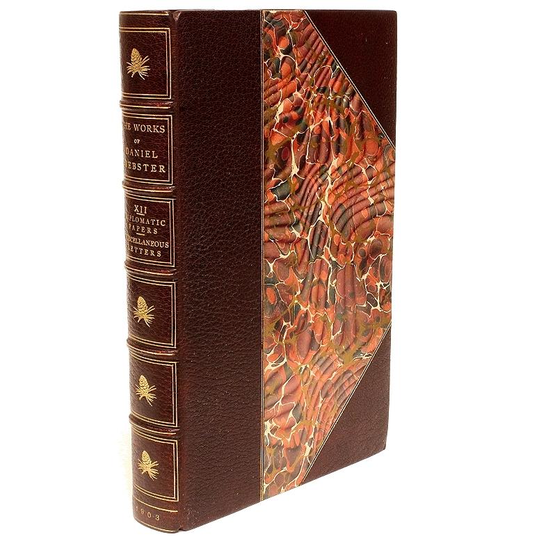 Writings and Speeches of Daniel Webster, 18 Vols., in a Fine Leather Binding! In Good Condition In Hillsborough, NJ