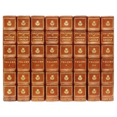 Writings of Abraham Lincoln, 8 Vols National Edition, in a Fine Leather Binding