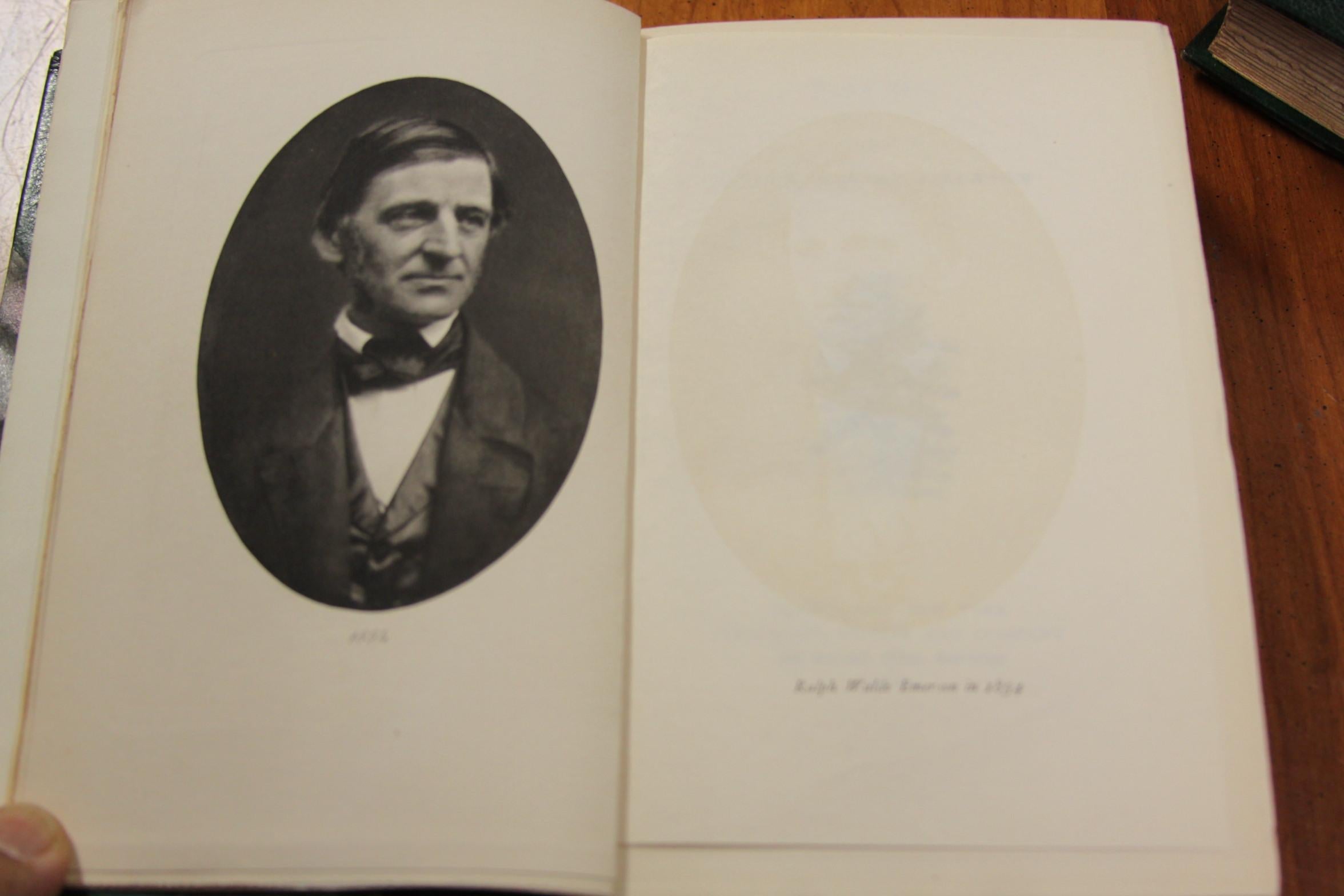  Collections of Leather bound Antiques Books. The Writings of Ralph W. Emerson 4