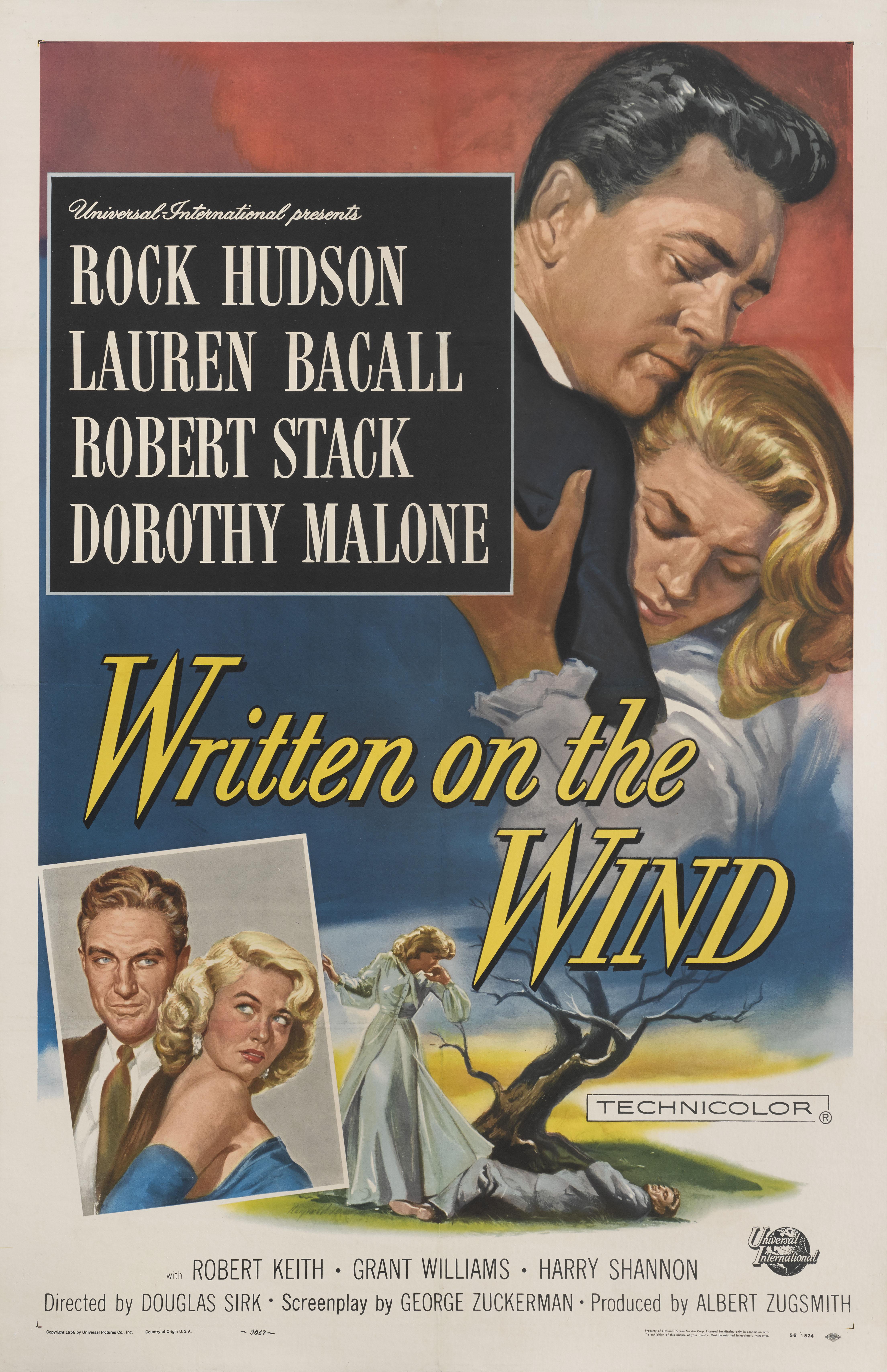 Affiche originale pour le mélodrame de Douglas Sirk (1956) : Le regard fixe
Rock Hudson, Robert Stack et Lauren Bacall.
Cette affiche est doublée de toile de conservation et sera expédiée roulée dans un tube très solide et envoyée par Federal